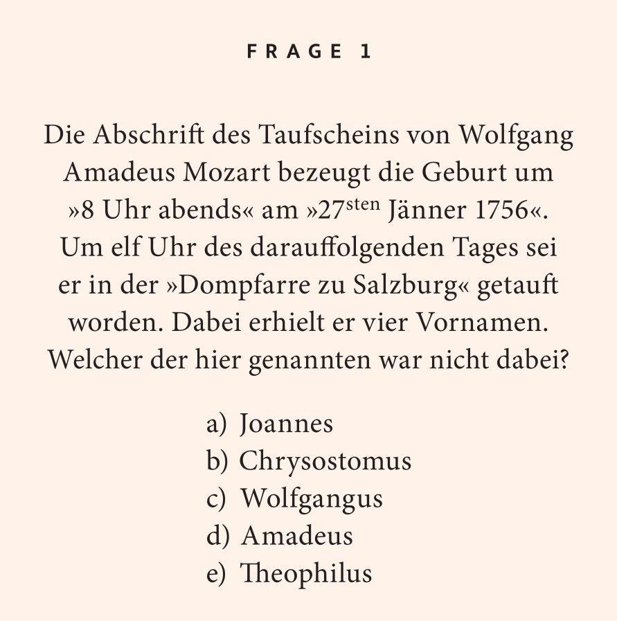 Beispielinhalt (Bild) Mozart-Quiz
