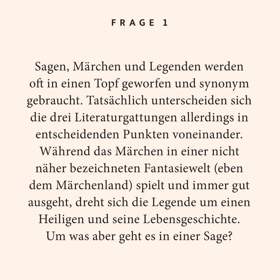 Beispielinhalt (Bild) Deutsche Sagen-Quiz