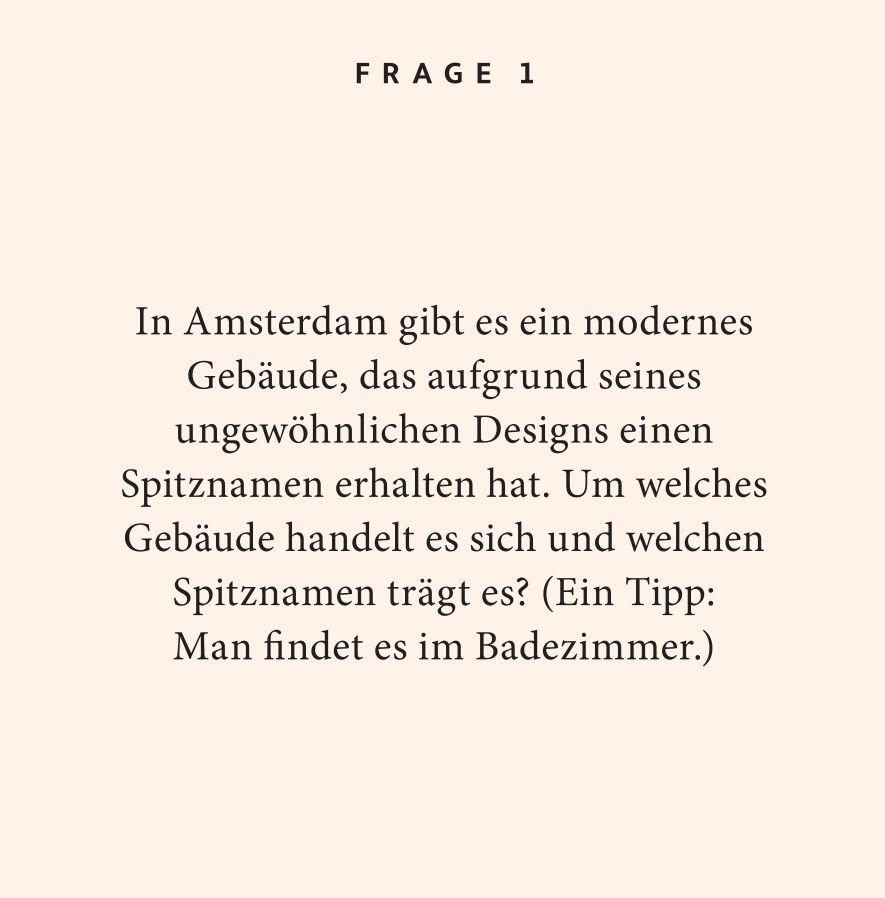 Beispielinhalt (Bild) Amsterdam-Quiz