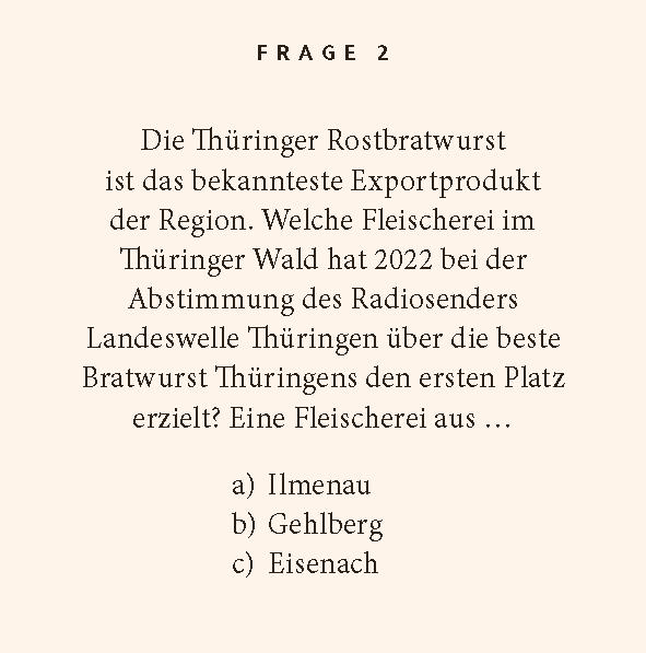 Beispielinhalt (Bild) Thüringer Wald-Quiz