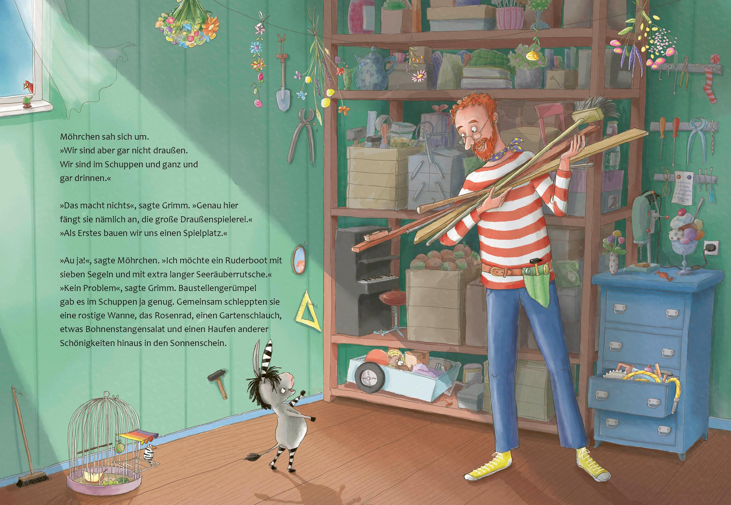Beispielinhalt (Bild) Grimm und Möhrchen und die Spielplatzpiraten