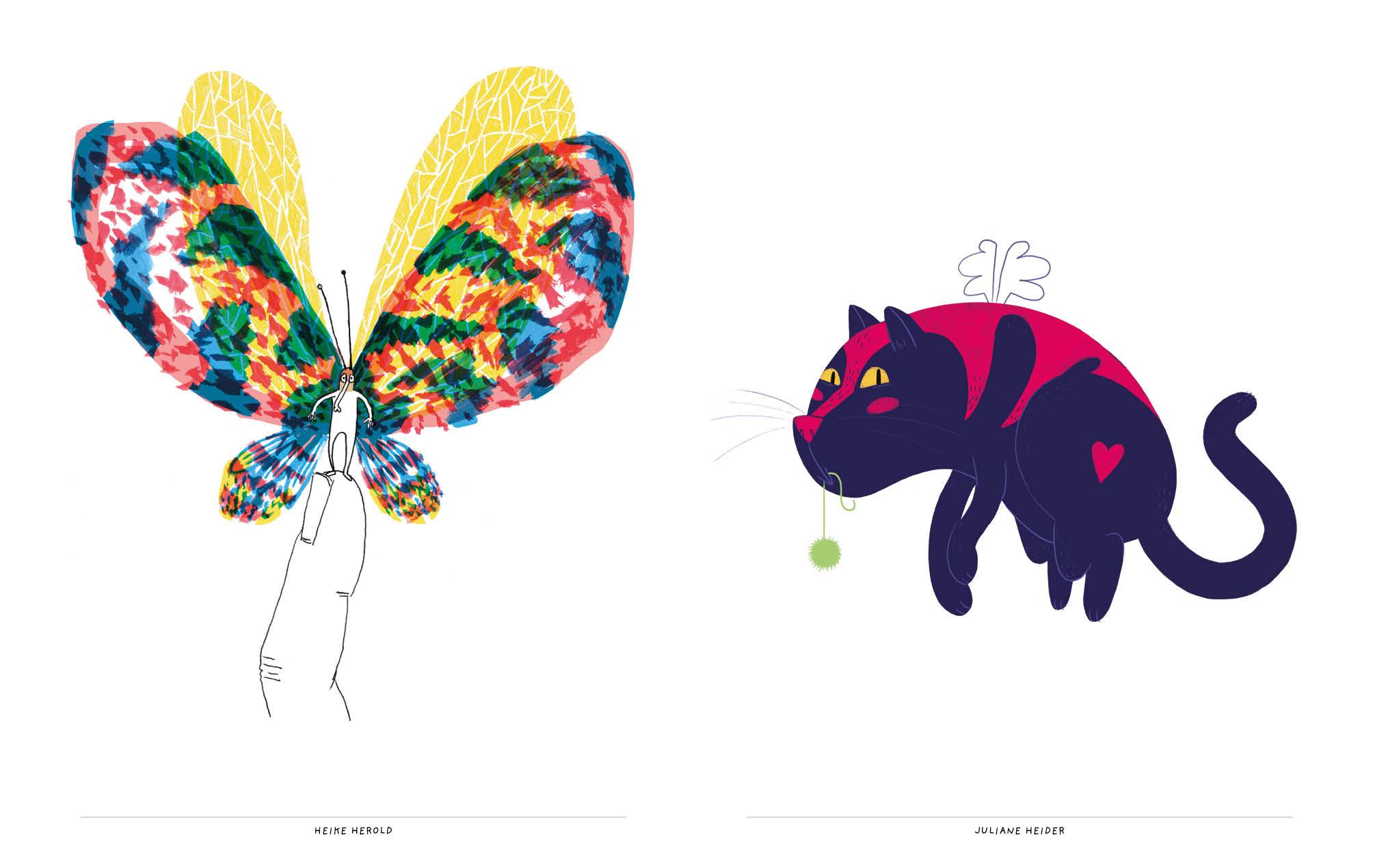 Beispielinhalt (Bild) Das Friedenstier - Mit Stift und Flügeln für den Frieden