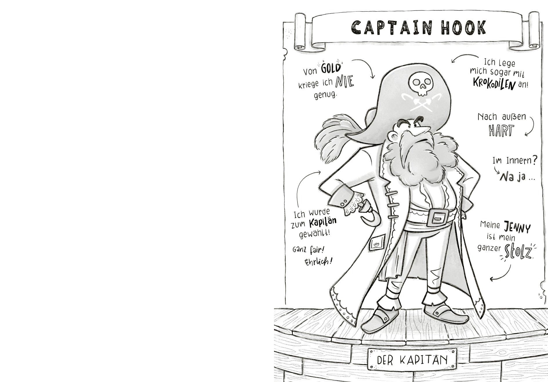 Beispielinhalt (Bild) Ich, Captain Hook, und die verfluchte Schatzinsel - Wilde Piraten erzählen