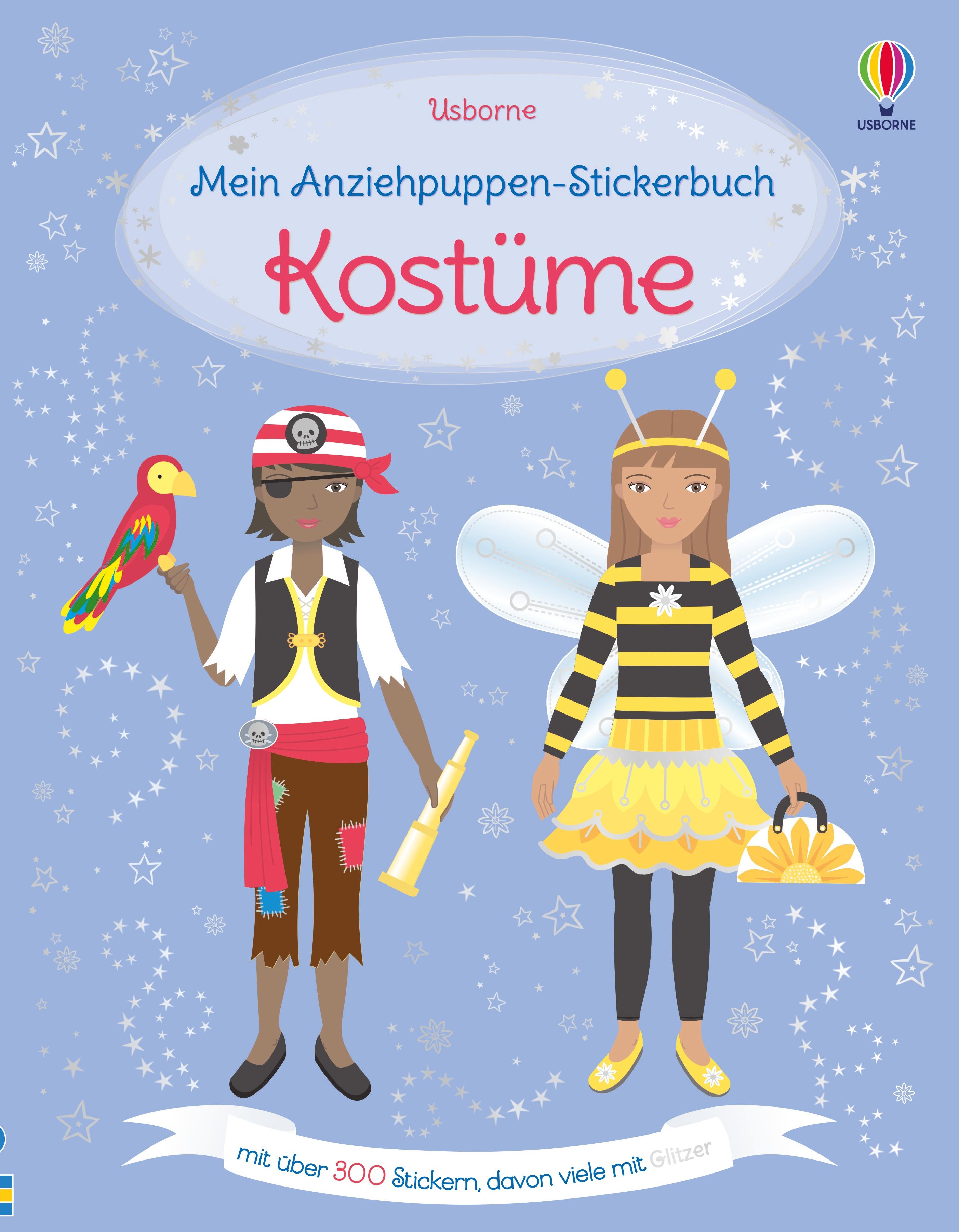 Vorderes Coverbild Mein Anziehpuppen-Stickerbuch: Kostüme