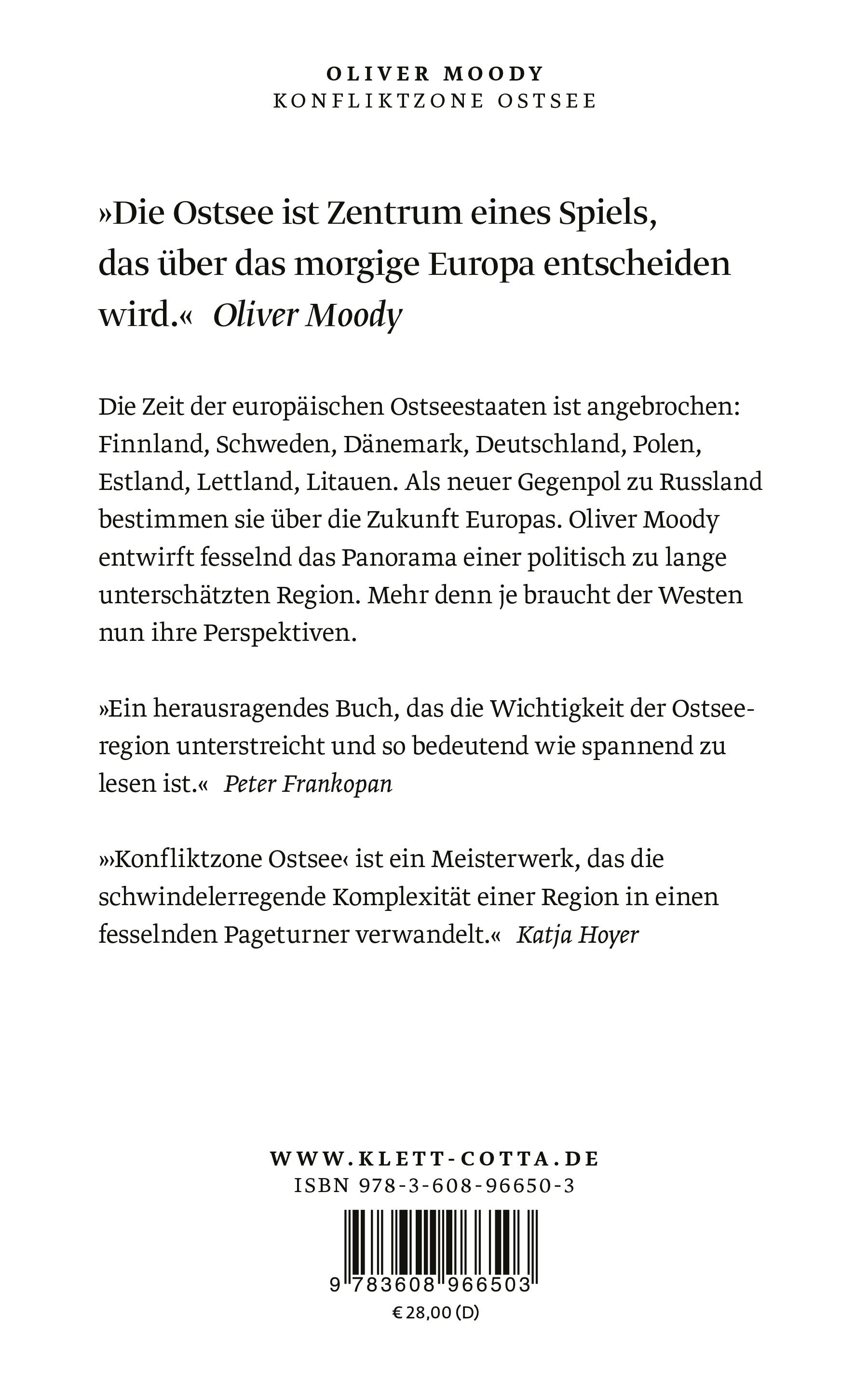 Rückseitencover Konfliktzone Ostsee