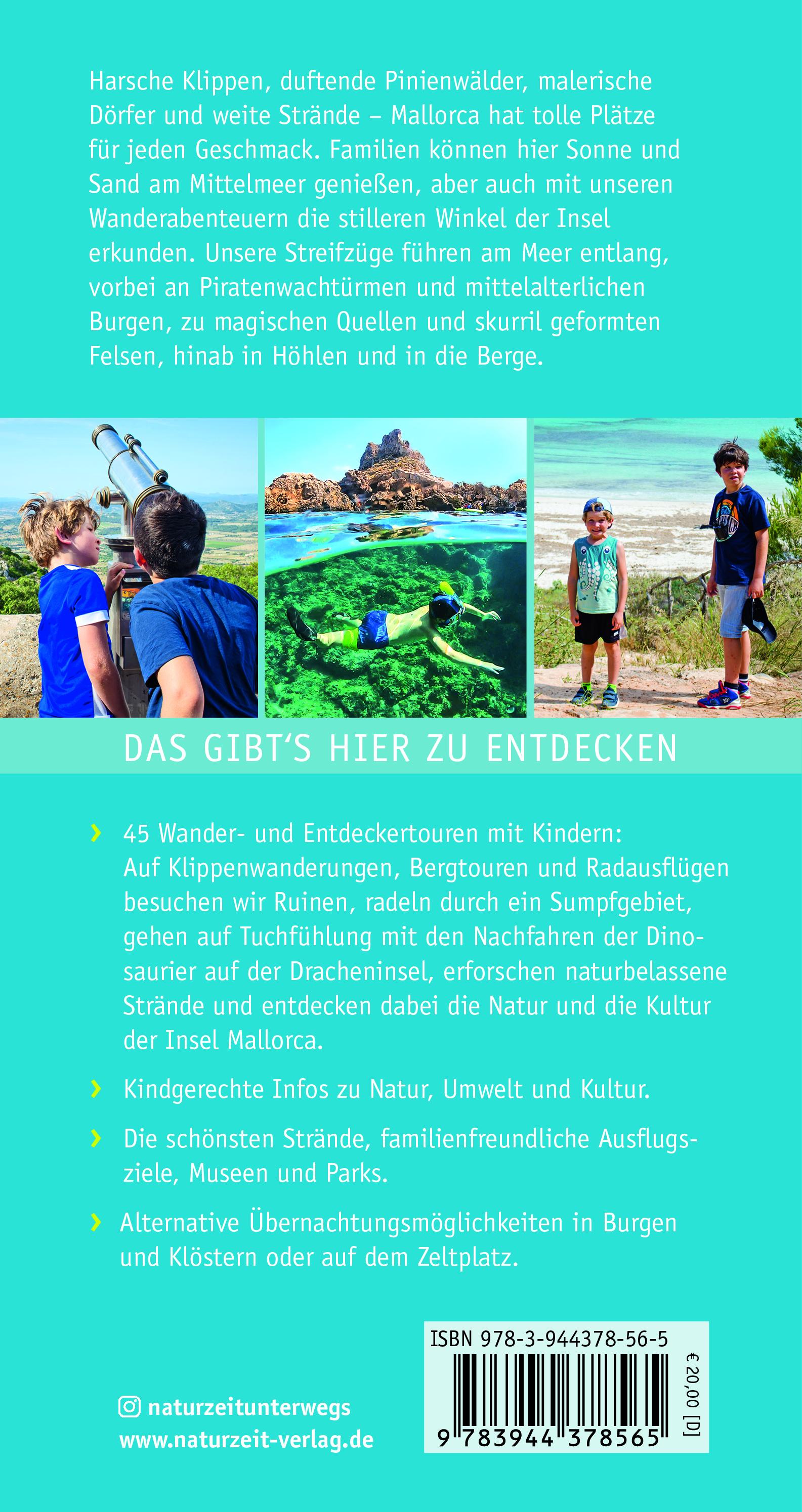 Rückseitencover Naturzeit mit Kindern: Mallorca
