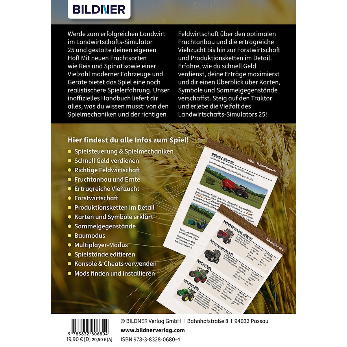 Rückseitencover Landwirtschaftssimulator 25 - Der inoffizielle Guide