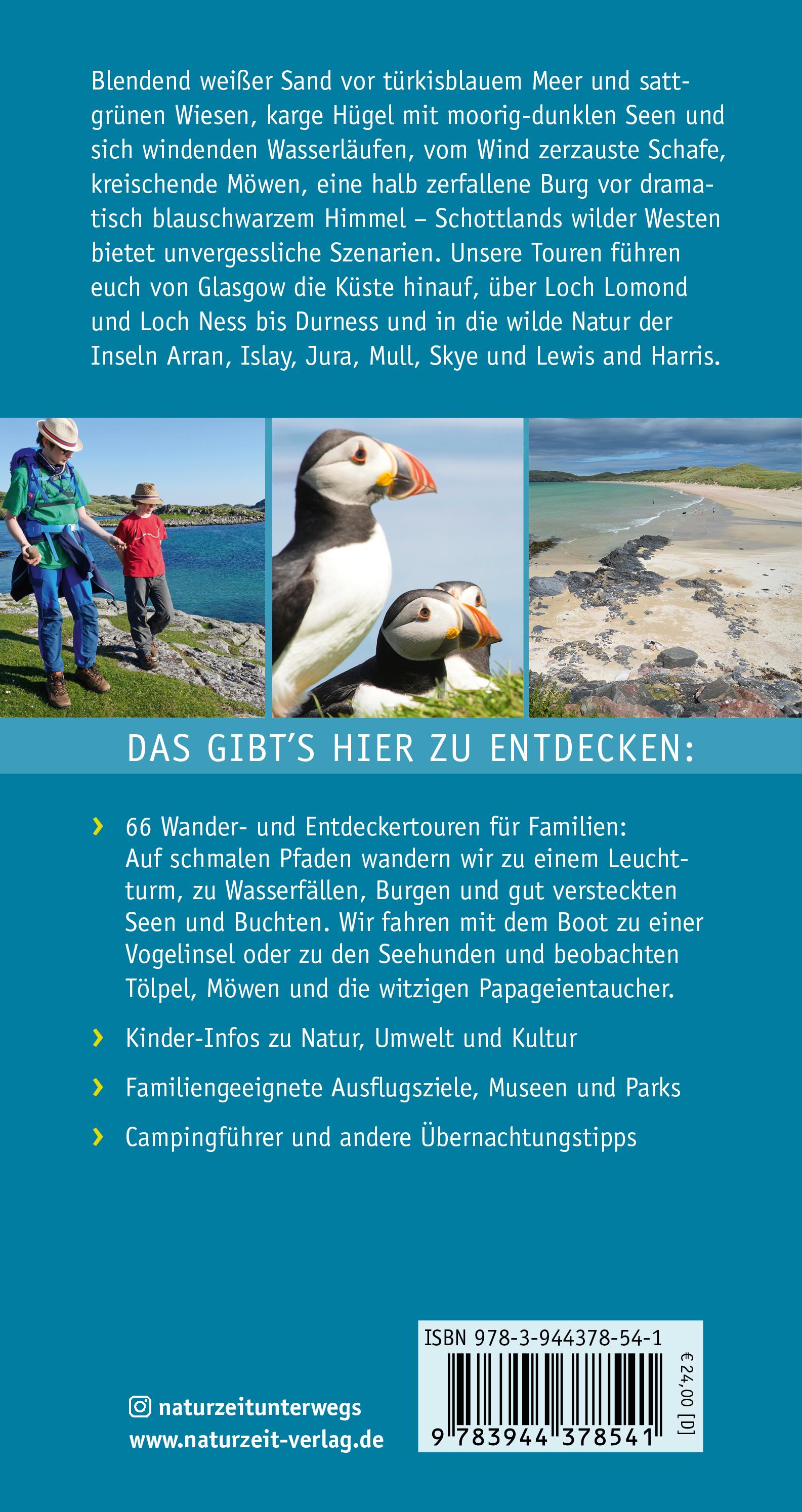 Rückseitencover Naturzeit mit Kindern: Schottland