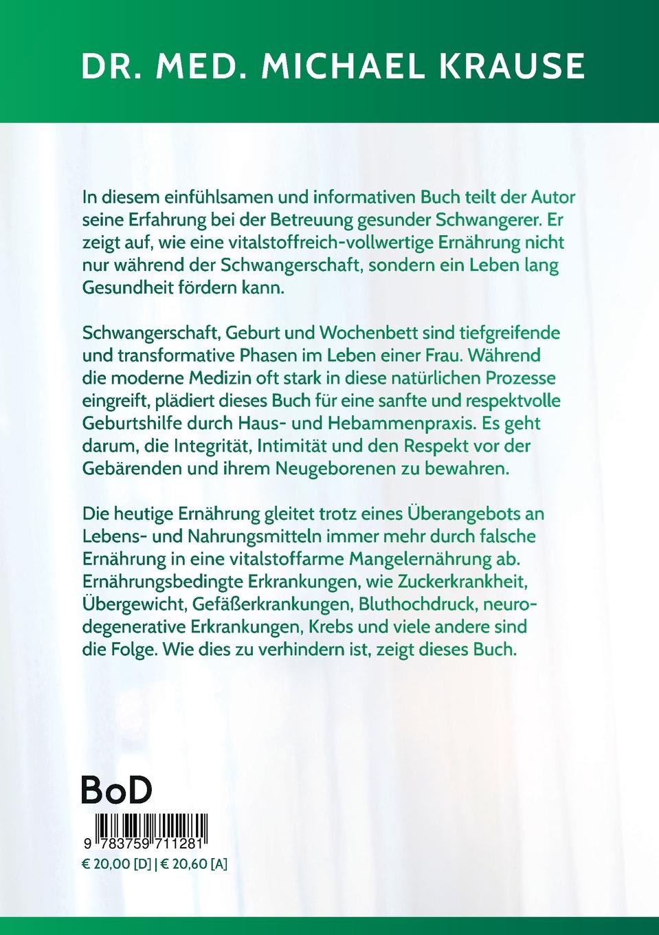 Rückseitencover Der gesunde Weg ins Leben