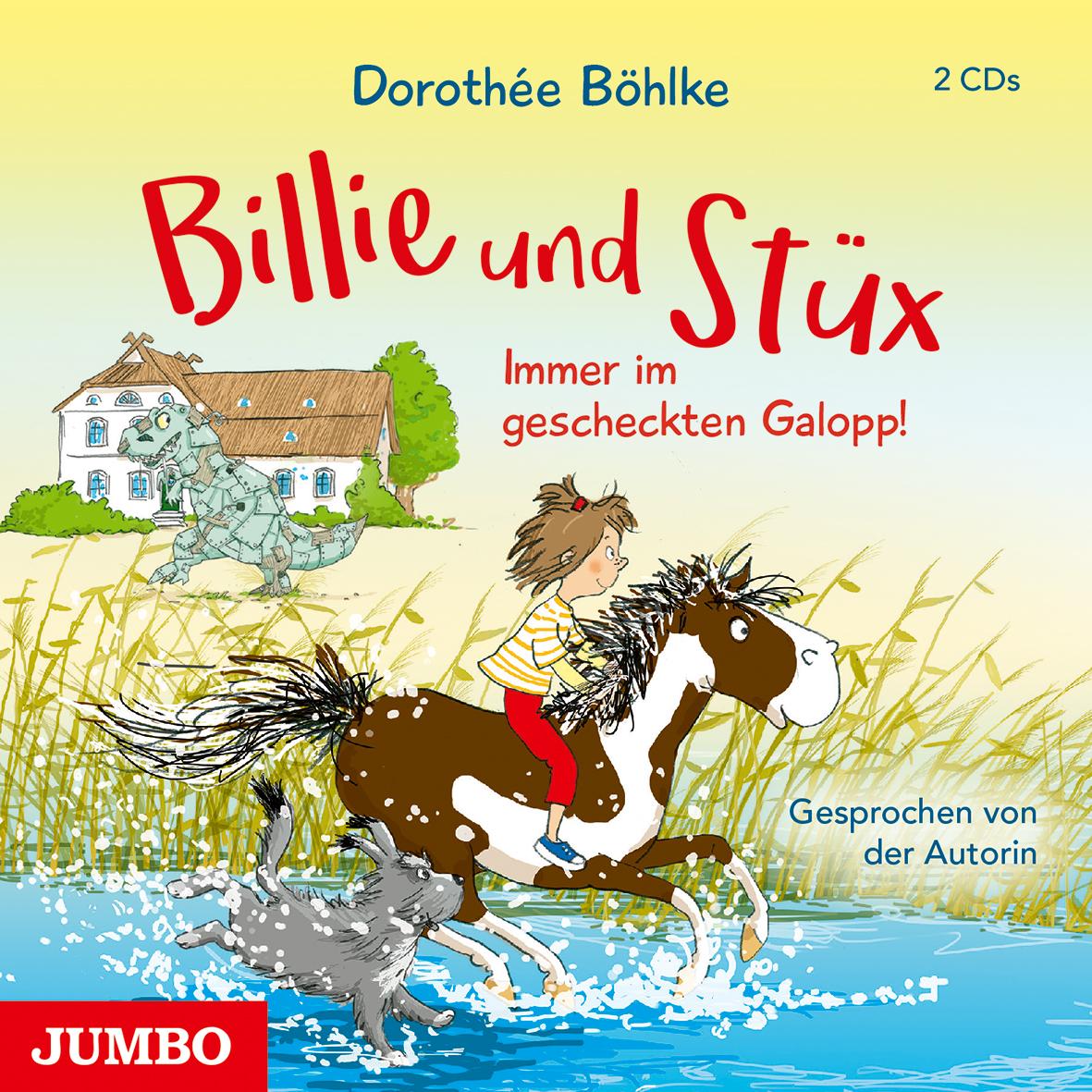 Vorderes Coverbild Billie und Stüx. Immer im gescheckten Galopp!