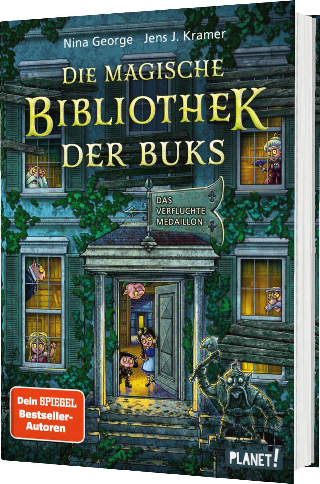 Vorderes Coverbild Die magische Bibliothek der Buks 2: Das verfluchte Medaillon
