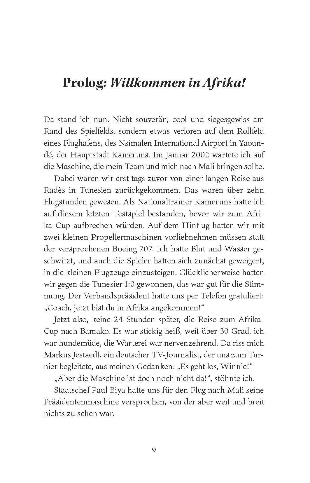 Beispielinhalt (Bild) Fußball-Trainerlegende Winnie Schäfer: Wildpark, Scheichs und Voodoozauber