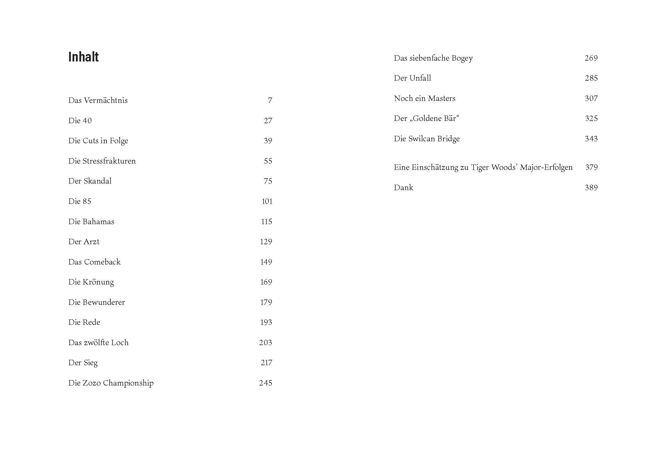 Beispielinhalt (Bild) Tiger Woods