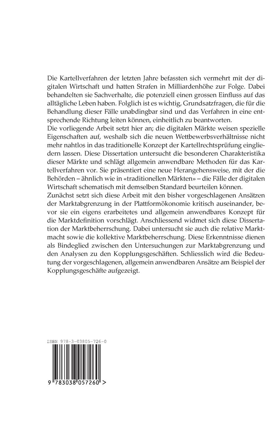 Rückseitencover Kopplungsgeschäfte in der digitalen Wirtschaft