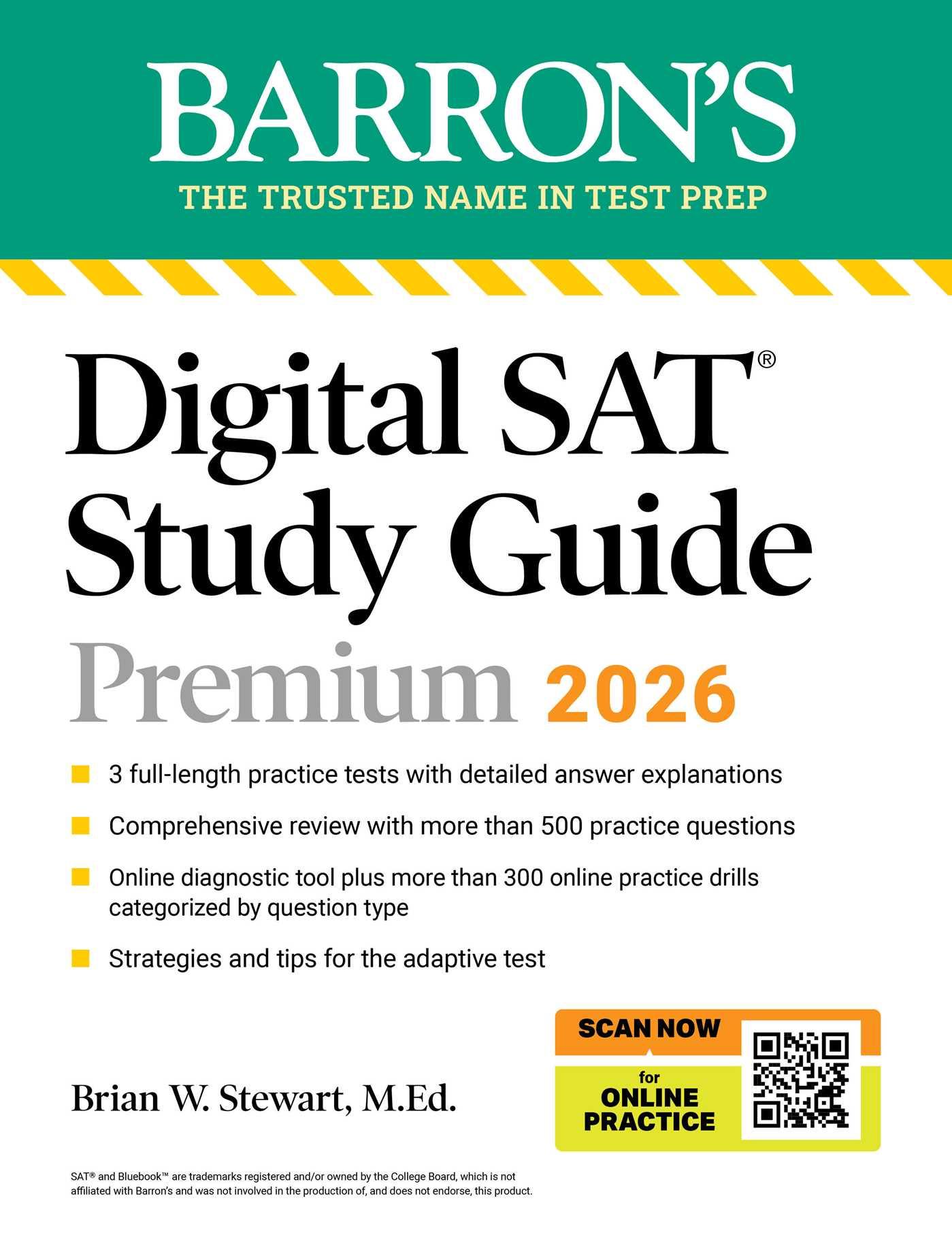 Vorderes Coverbild Digital SAT Study Guide Premium, 2026: 3 Practice Tests + Comprehensive Review + Online Practice