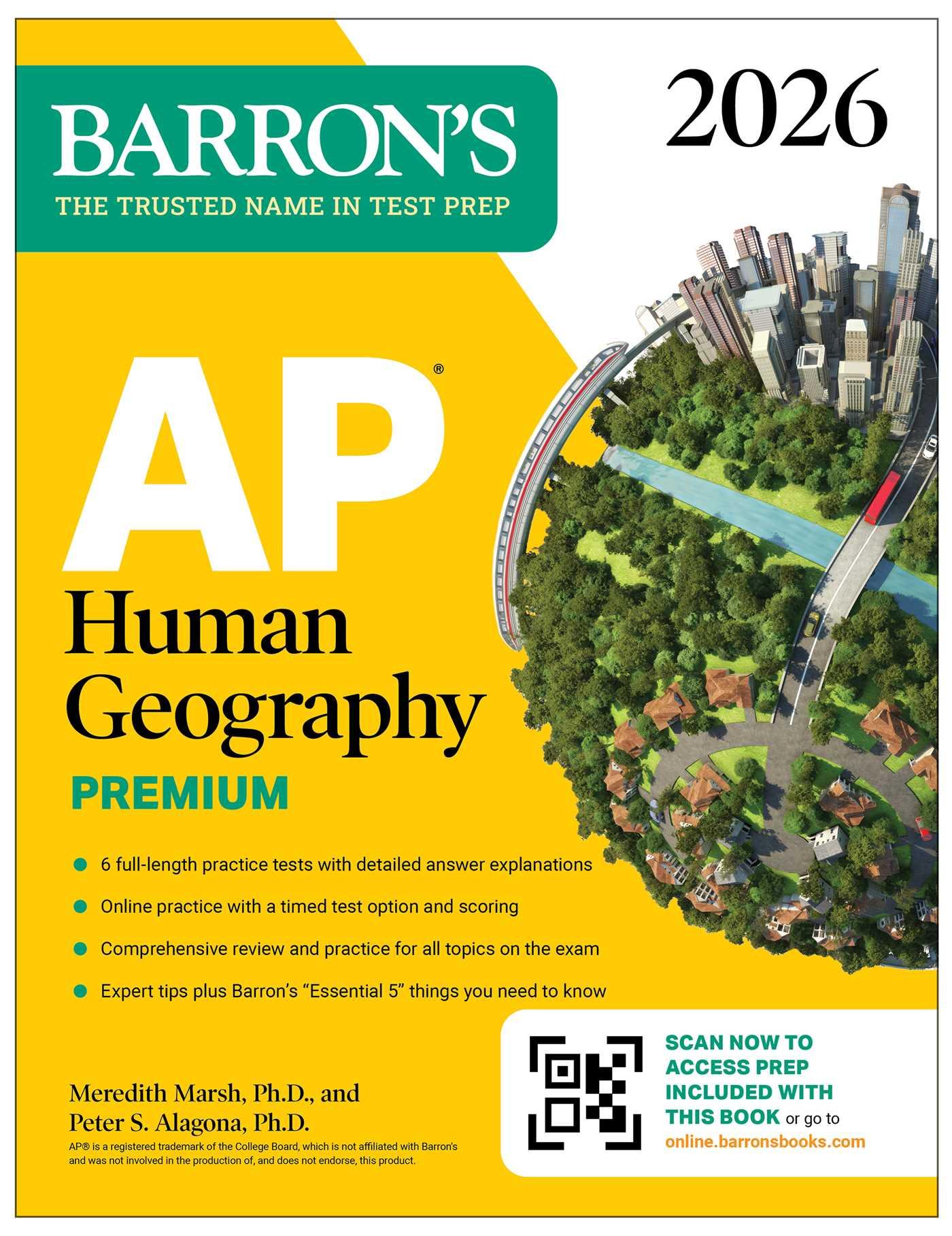 Vorderes Coverbild AP Human Geography Premium, 2026: Prep Book with 6 Practice Tests+ Comprehensive Review + Online Practice