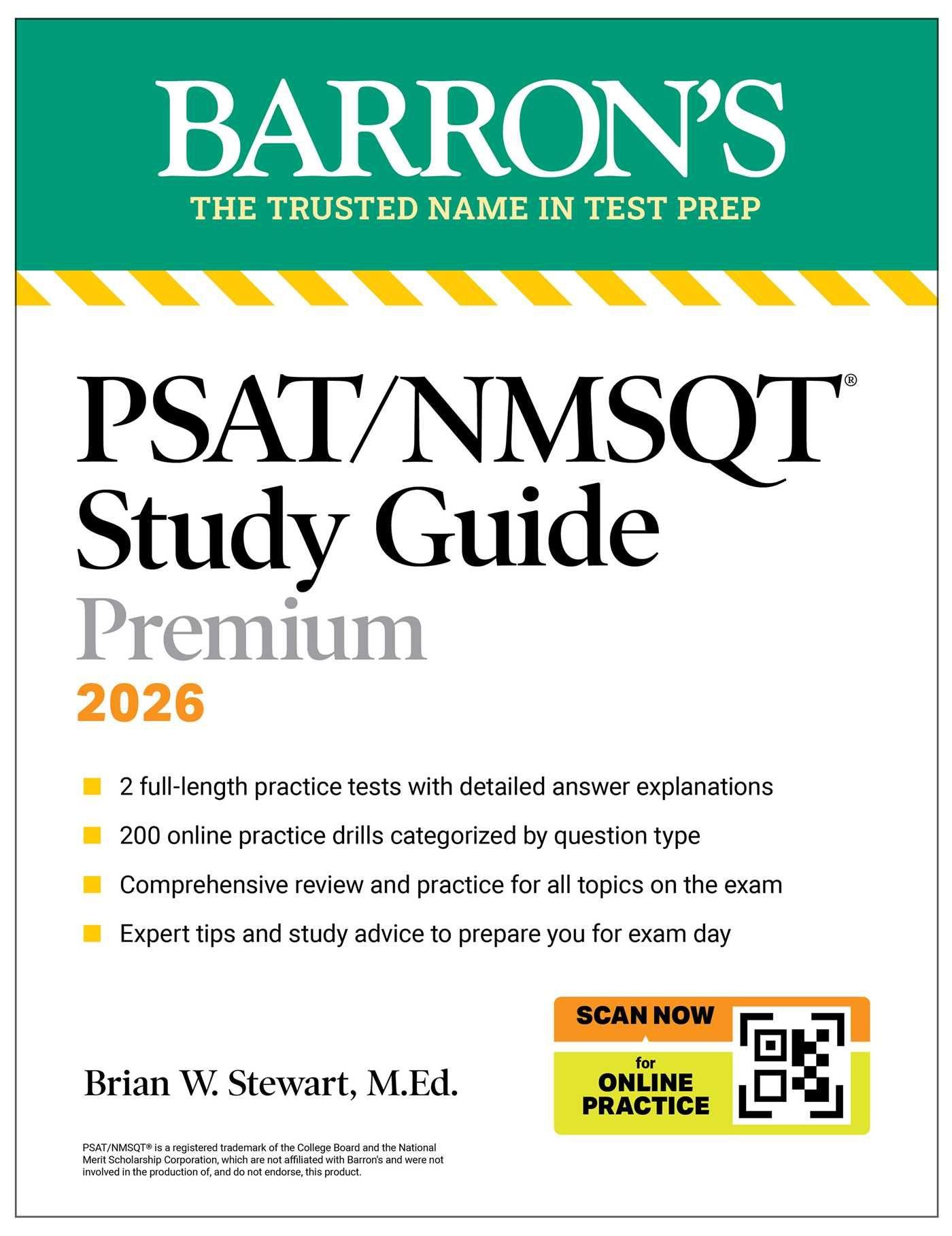 Vorderes Coverbild Psat/NMSQT Study Guide Premium, 2026: 2 Practice Tests + Comprehensive Review+ 200 Online Drills