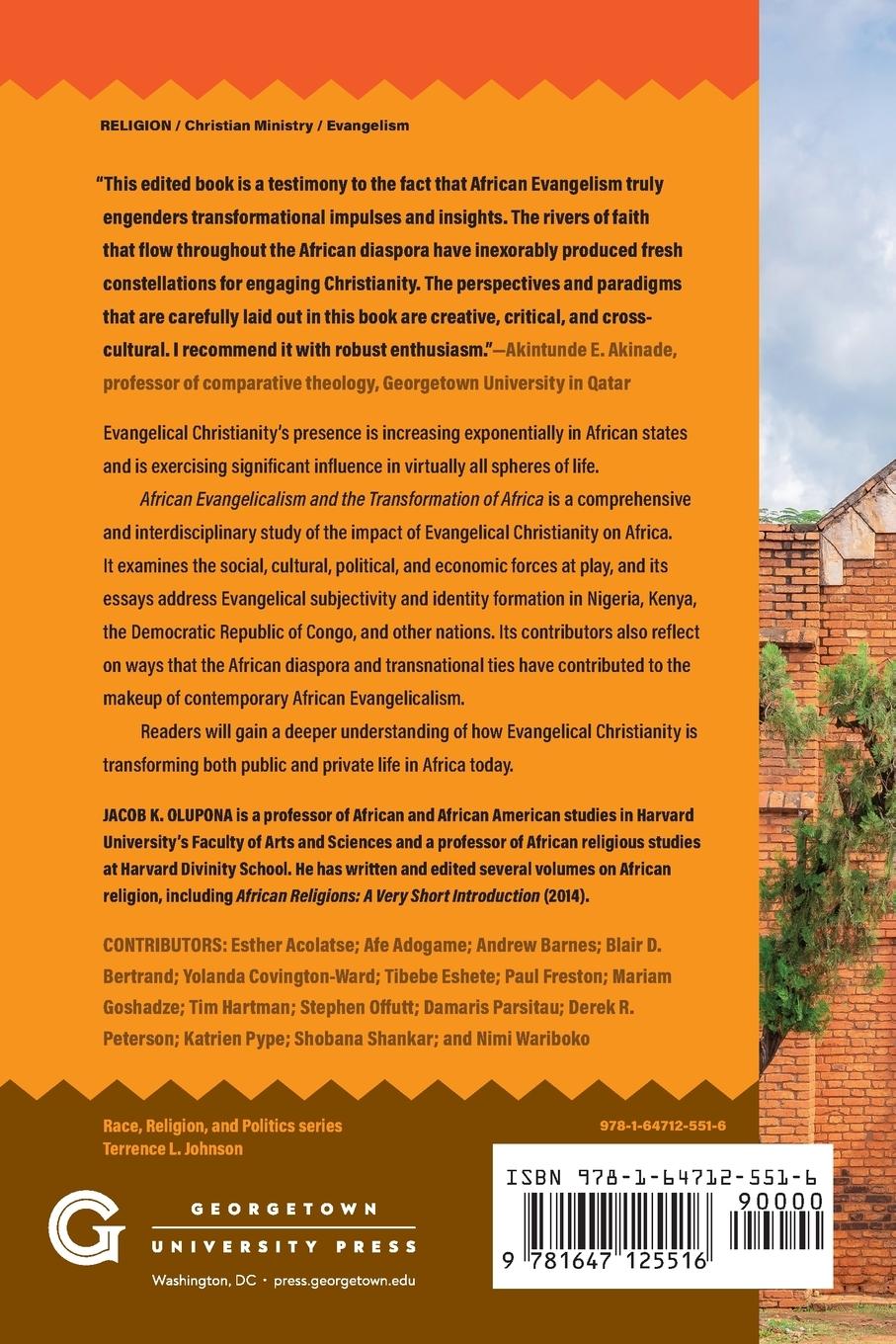 Rückseitencover African Evangelicalism and the Transformation of Africa