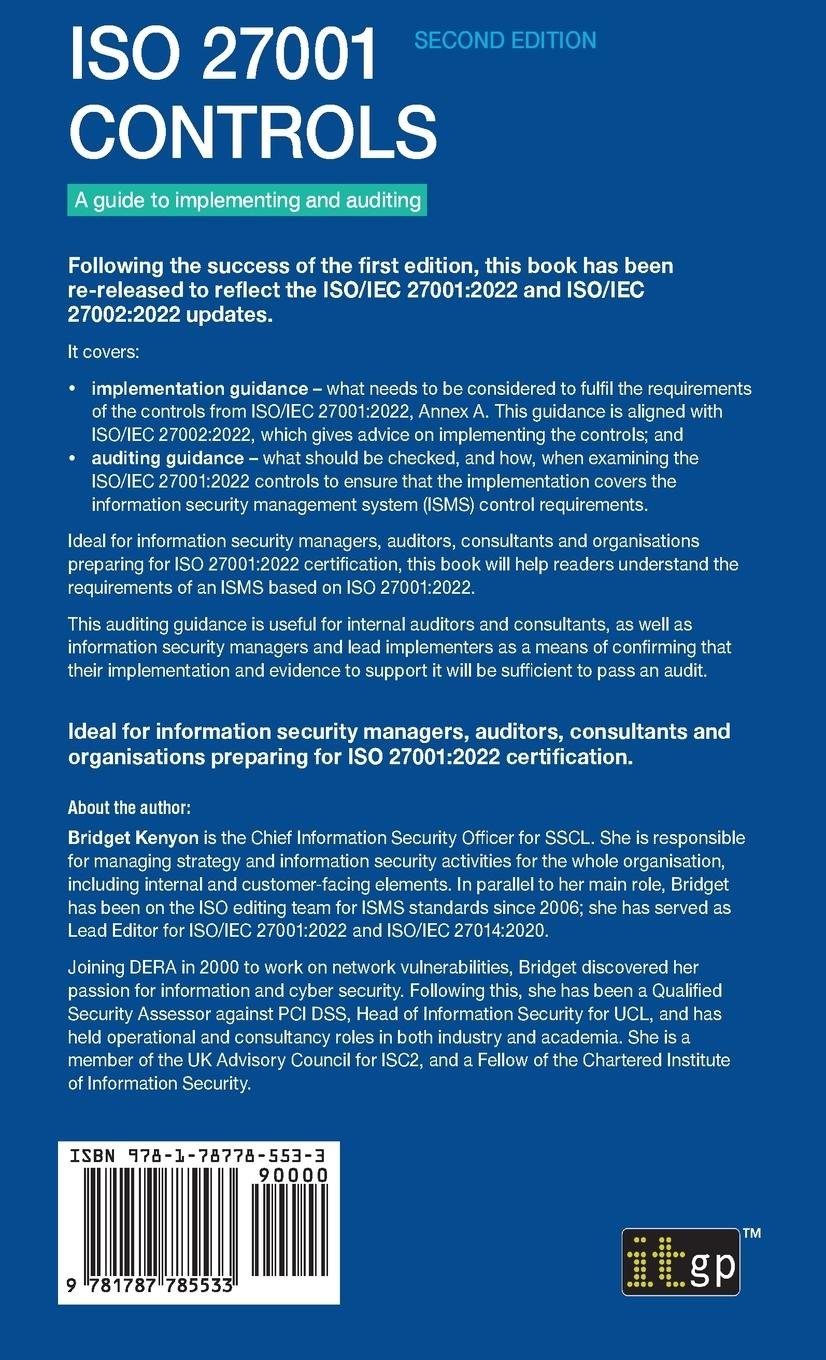 Rückseitencover ISO 27001 Controls