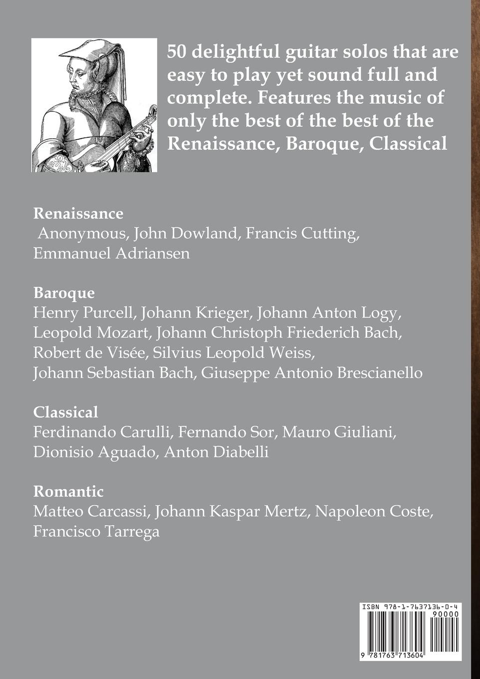 Rückseitencover Easy Classical Guitar pieces Book 1