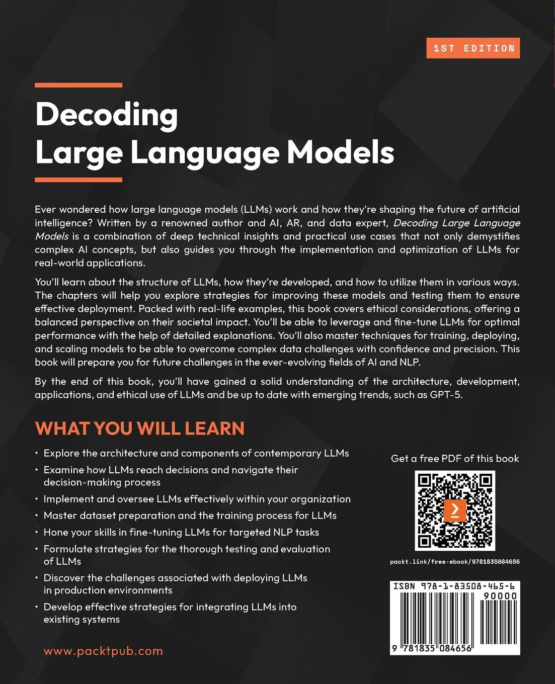 Rückseitencover Decoding Large Language Models