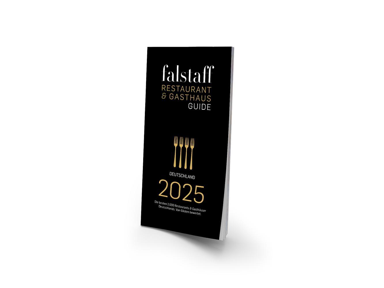 Vorderes Coverbild falstaff Restaurant & GasthausGuide Deutschland 2025