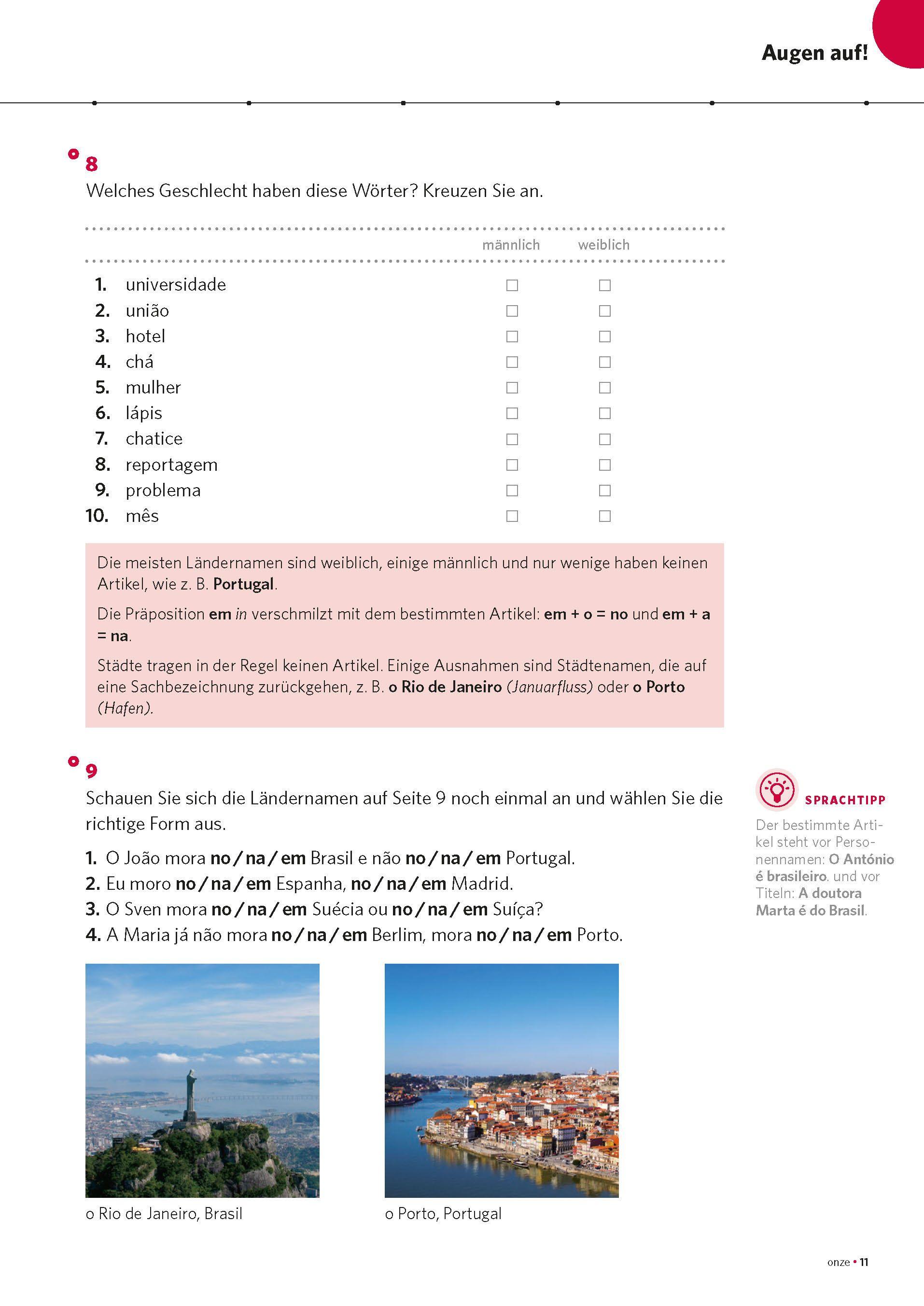 Beispielinhalt (Bild) PONS Power-Sprachkurs Portugiesisch