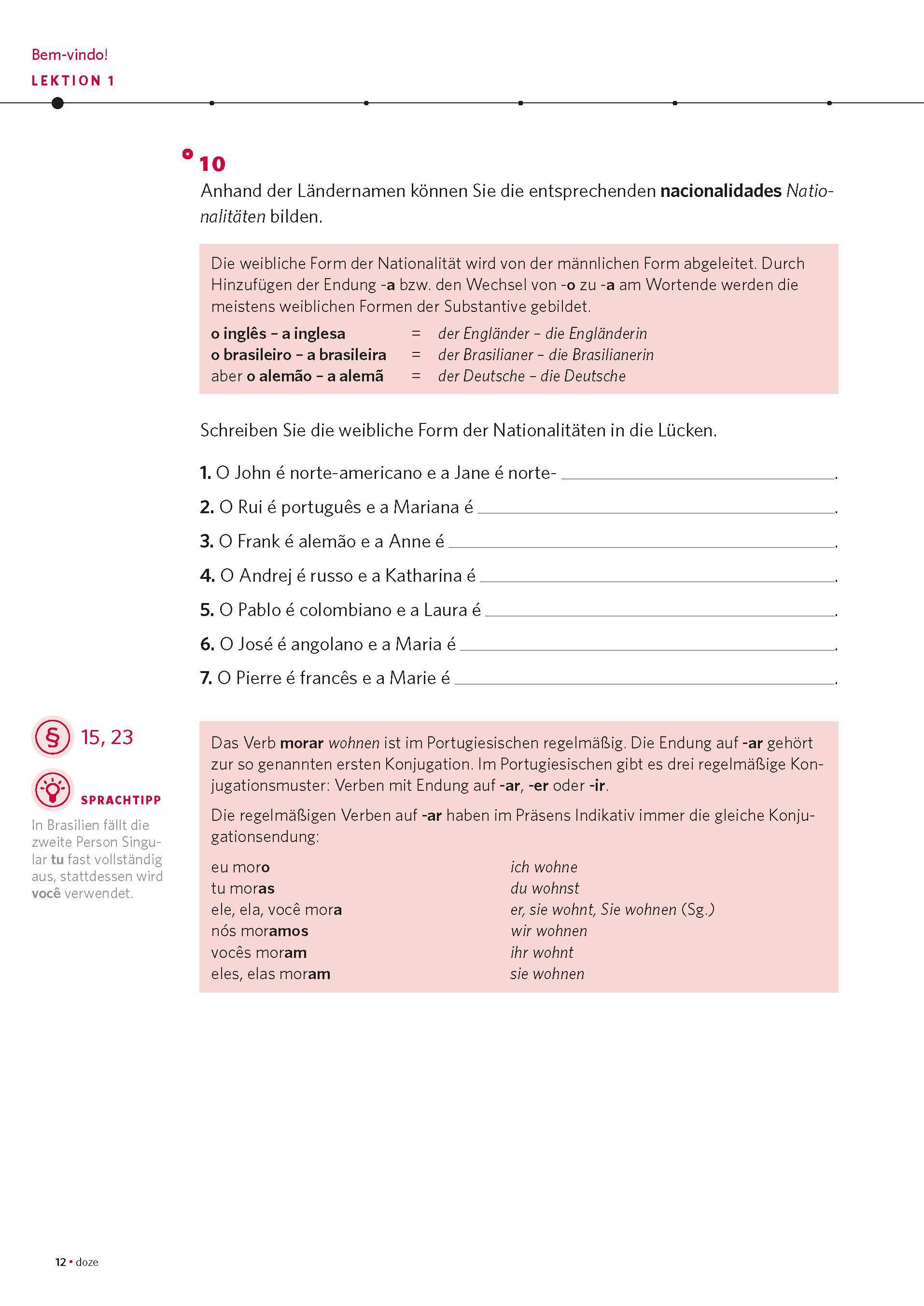 Beispielinhalt (Bild) PONS Power-Sprachkurs Portugiesisch