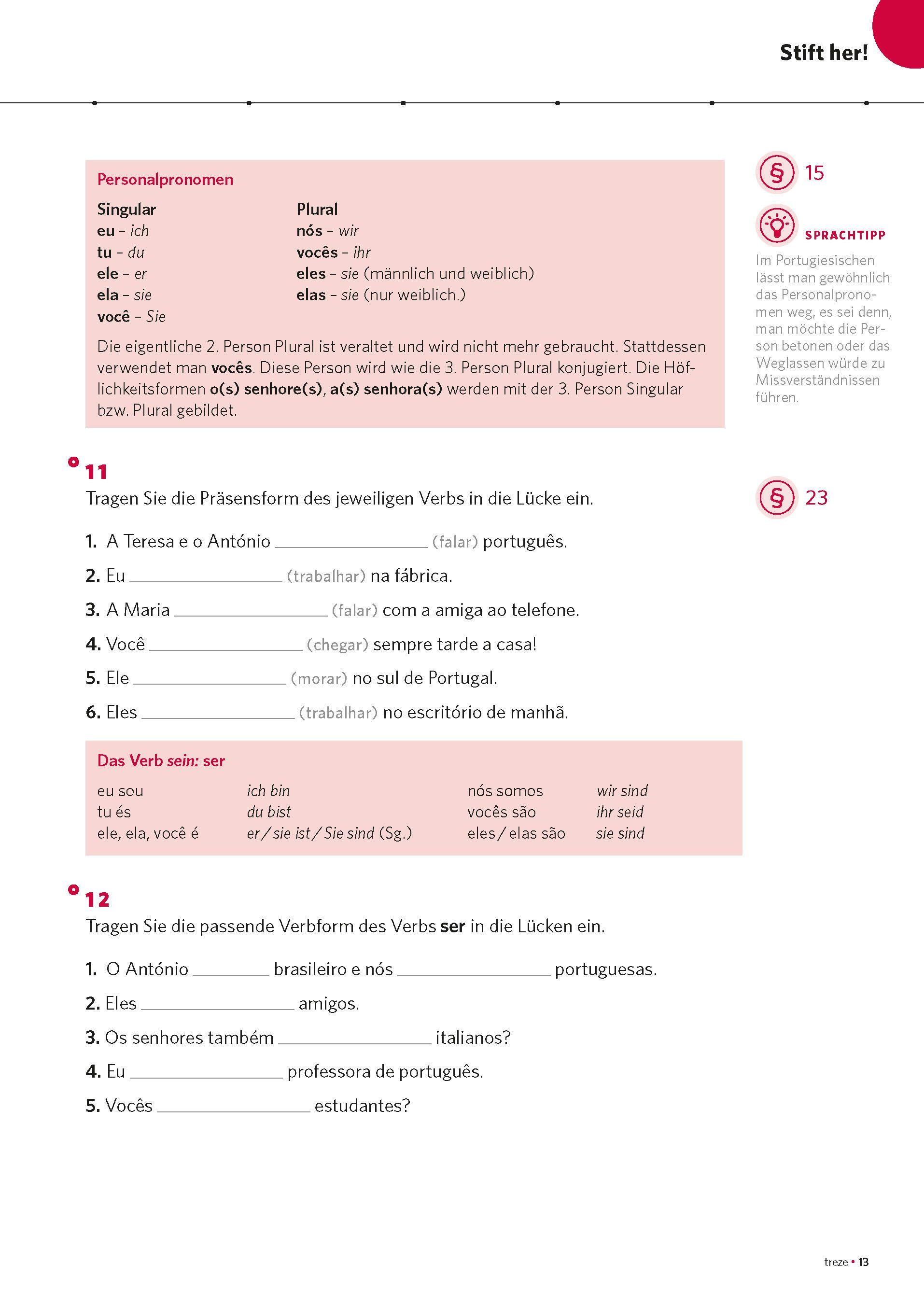 Beispielinhalt (Bild) PONS Power-Sprachkurs Portugiesisch