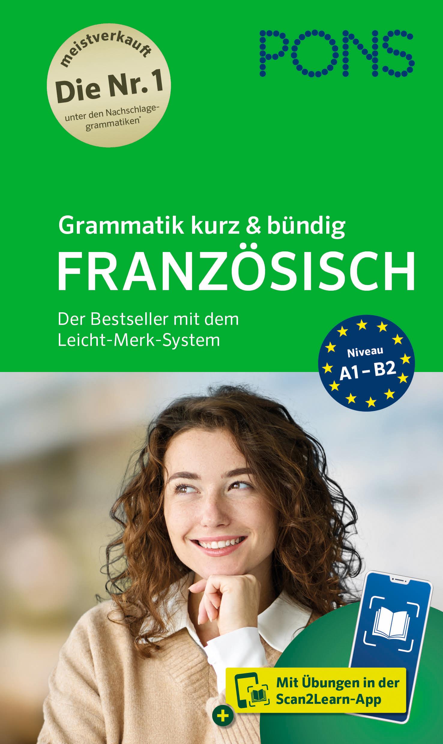 Vorderes Coverbild PONS Grammatik kurz & bündig Französisch