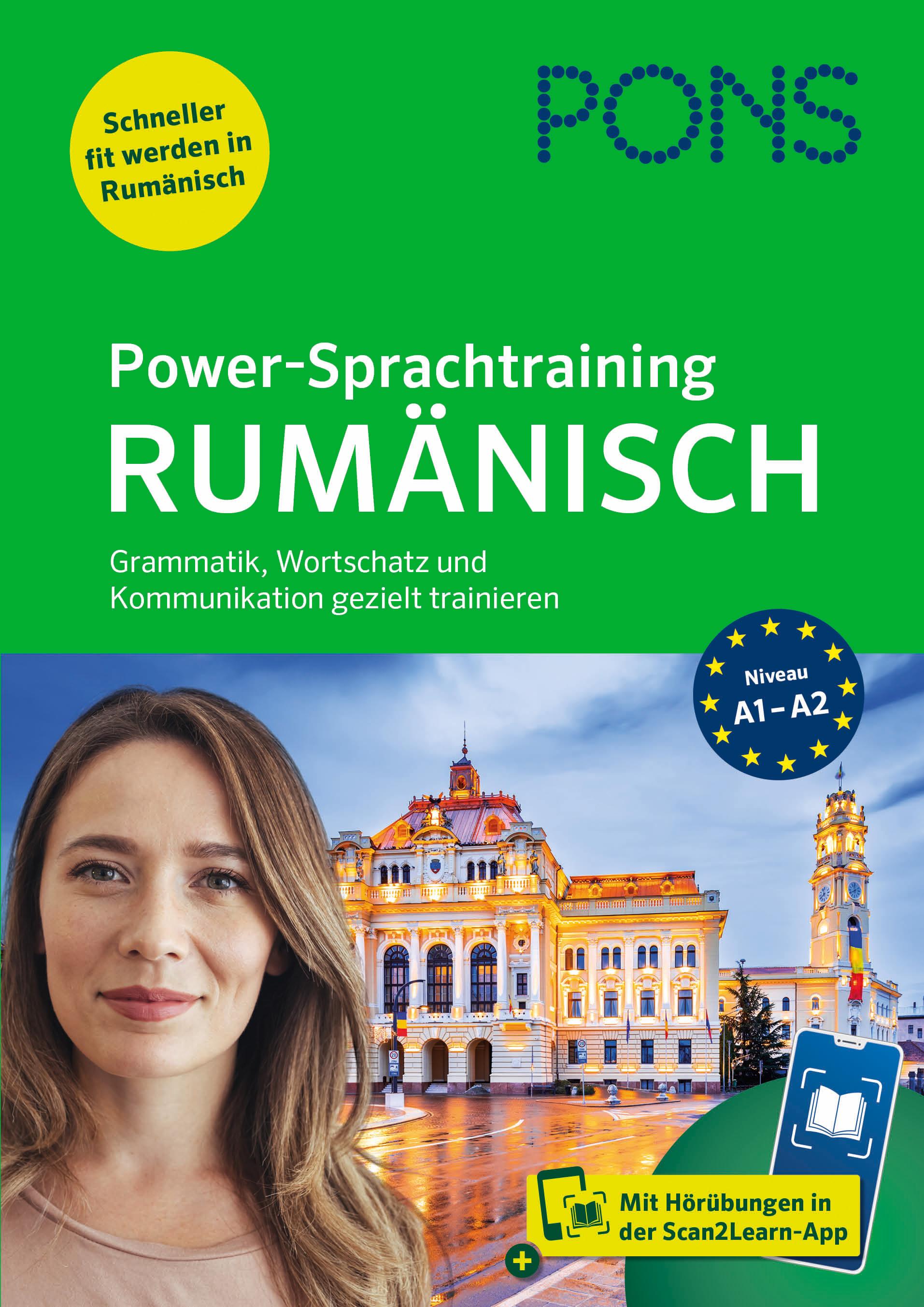 Vorderes Coverbild PONS Power-Sprachtraining Rumänisch