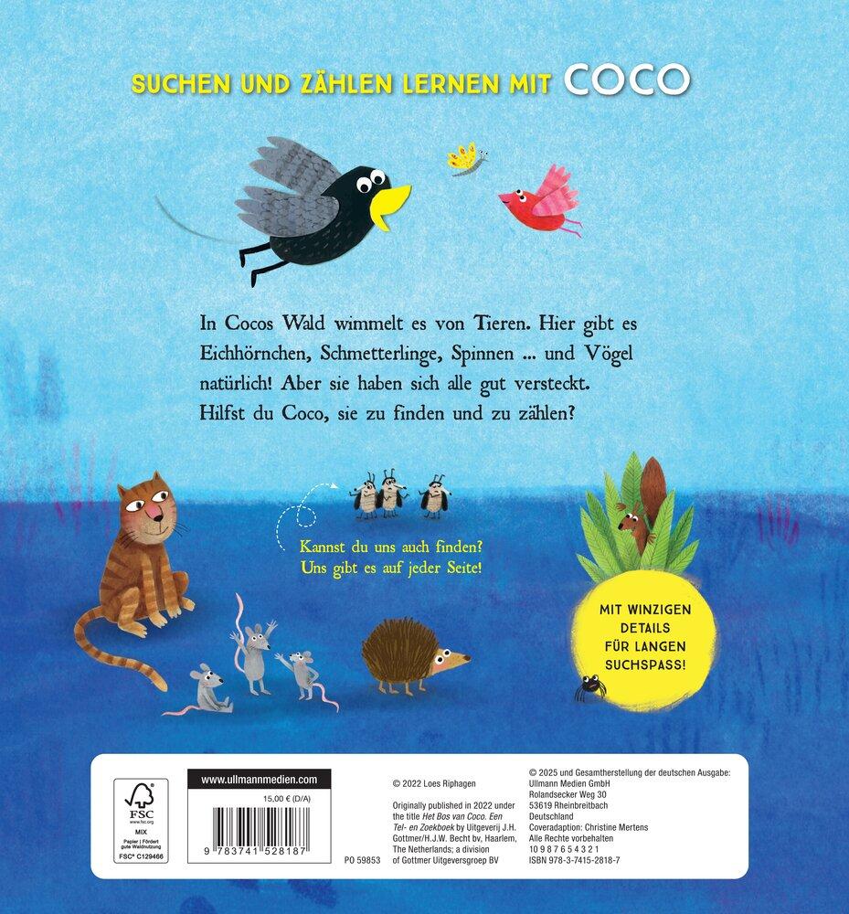 Rückseitencover Coco und ihre Freunde - Ein Such- und Zählbuch