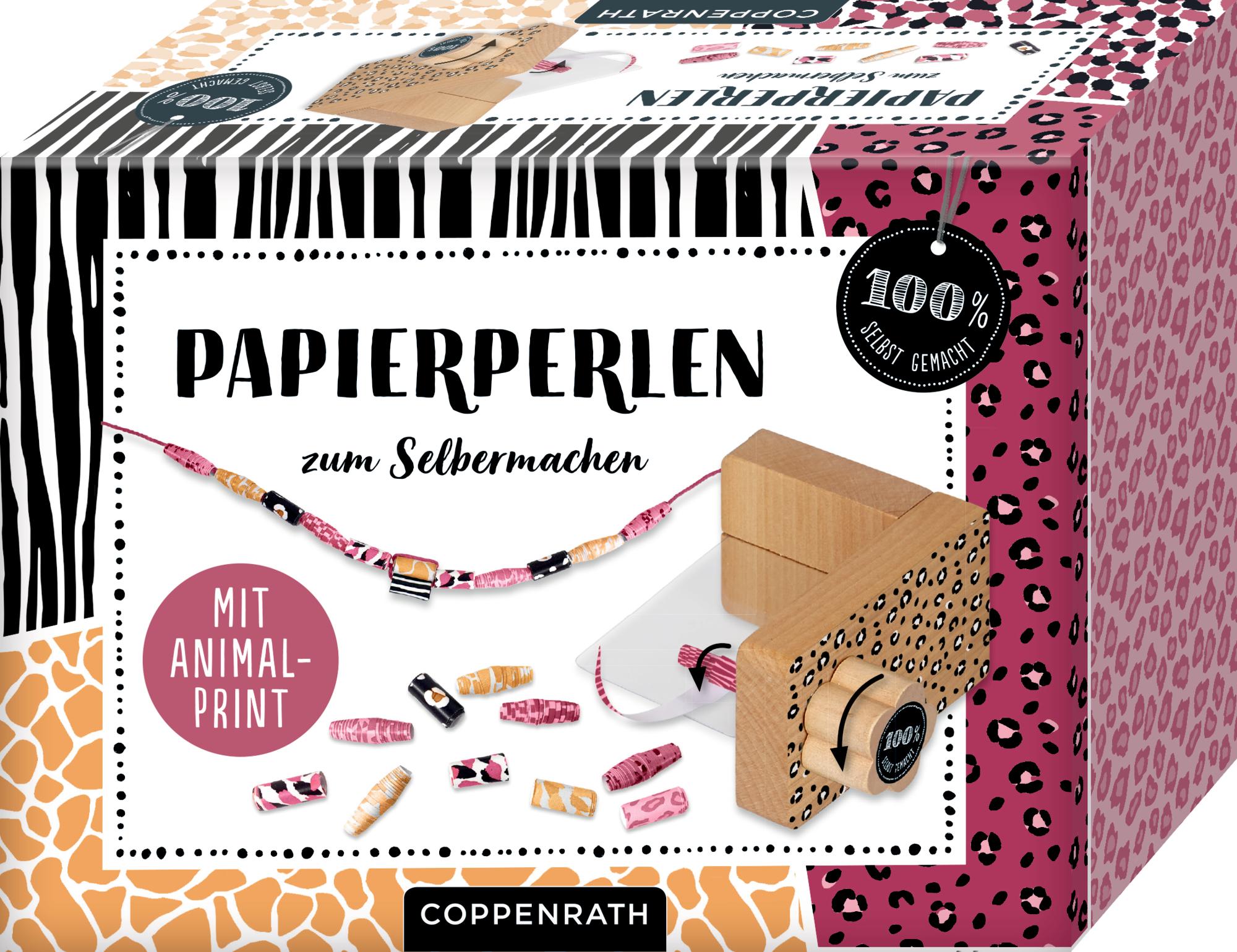 Vorderes Coverbild Papierperlen zum Selbermachen. Tierprint