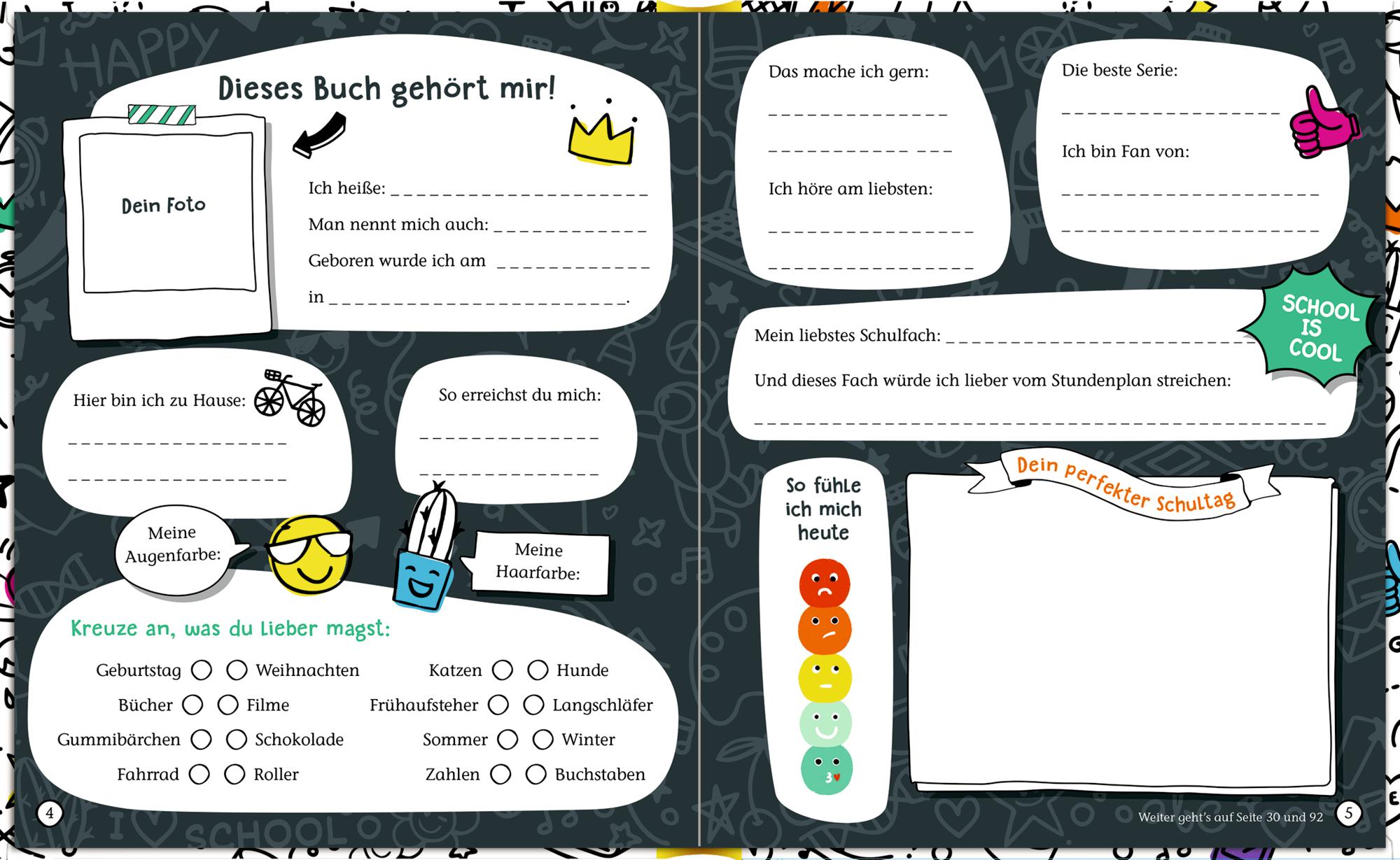 Beispielinhalt (Bild) Freundebuch - Meine Schulfreunde