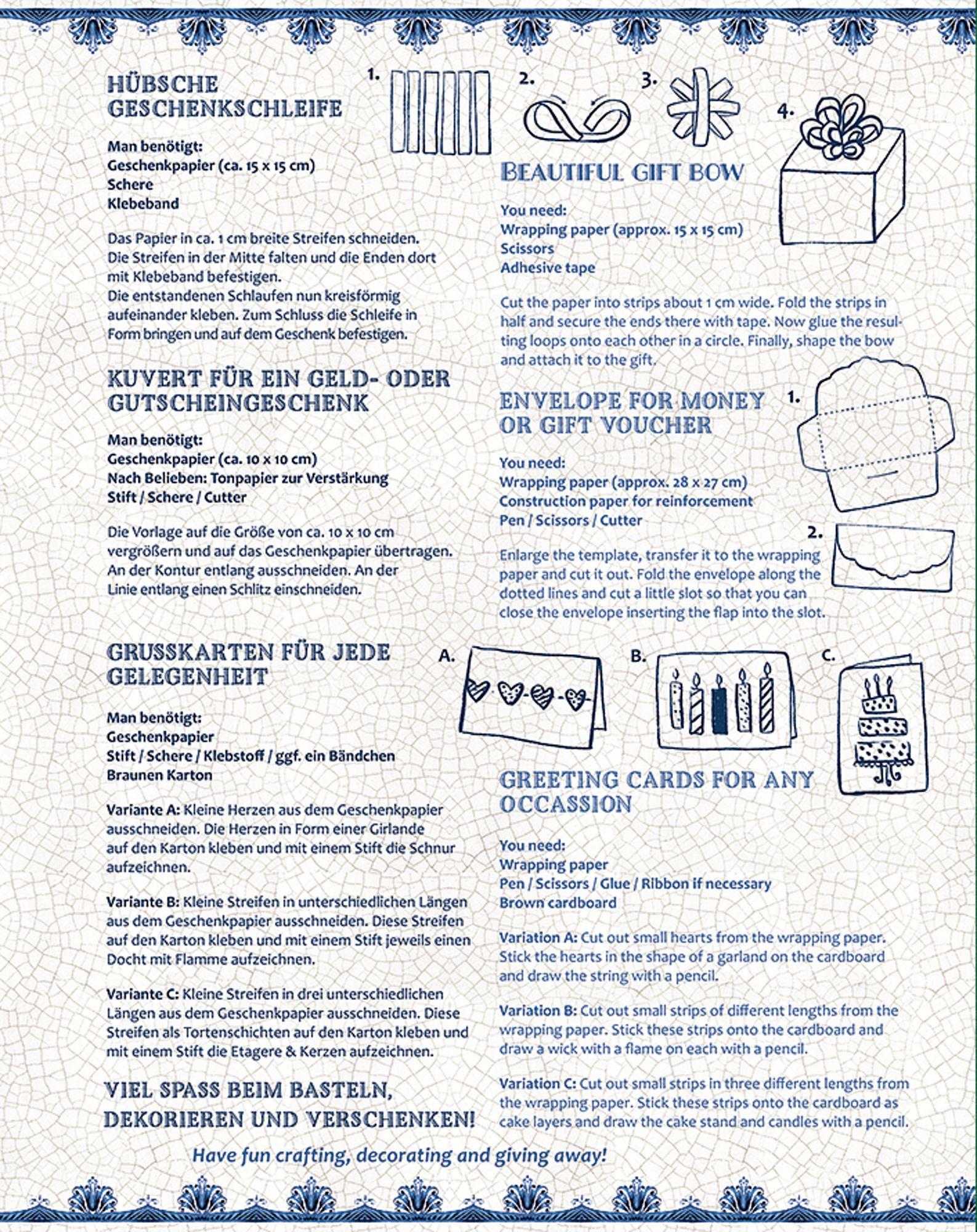 Beispielinhalt (Bild) Geschenkpapier-Buch - Schöner Schenken