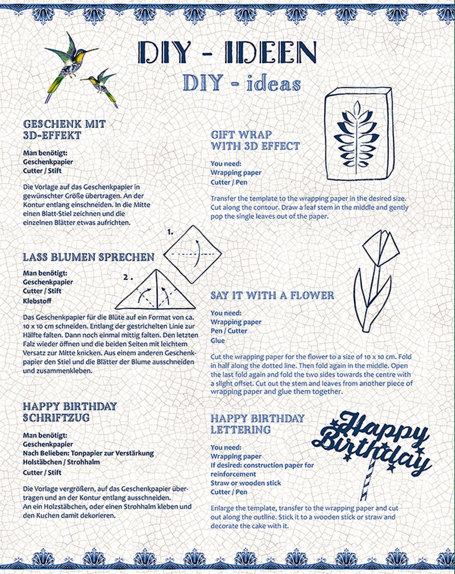 Beispielinhalt (Bild) Geschenkpapier-Buch - Schöner Schenken