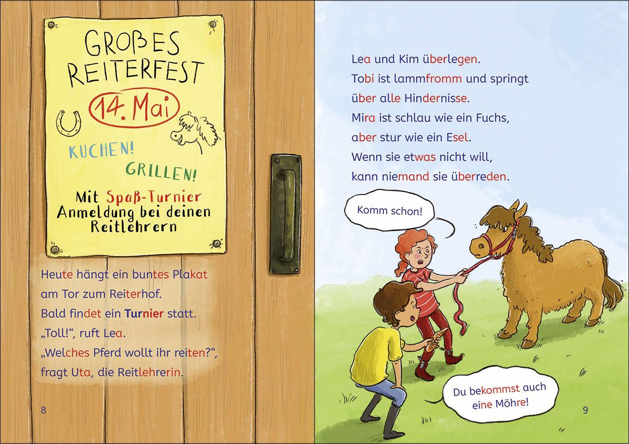 Beispielinhalt (Bild) Leselöwen 2. Klasse - Das Turnier auf dem Reiterhof