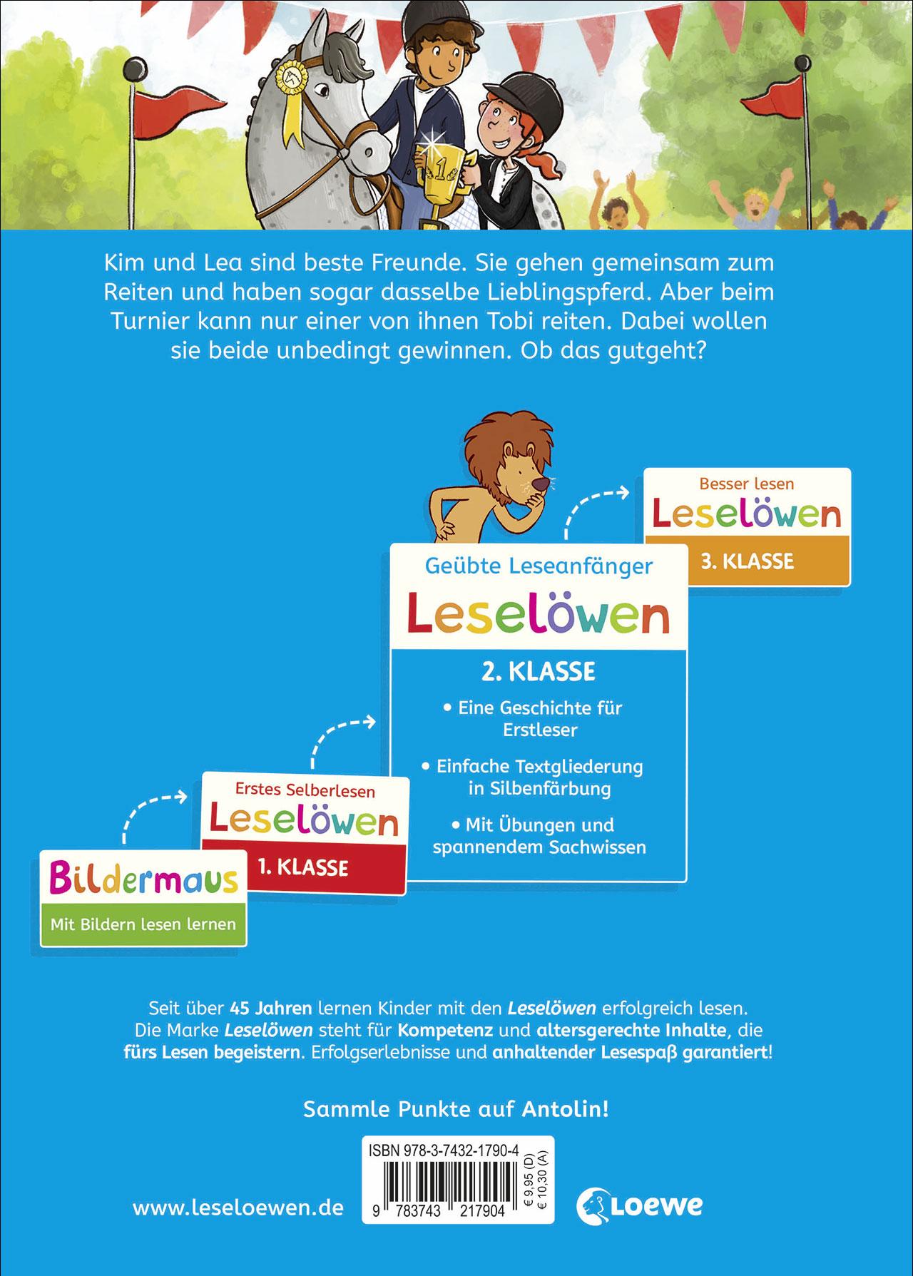 Rückseitencover Leselöwen 2. Klasse - Das Turnier auf dem Reiterhof