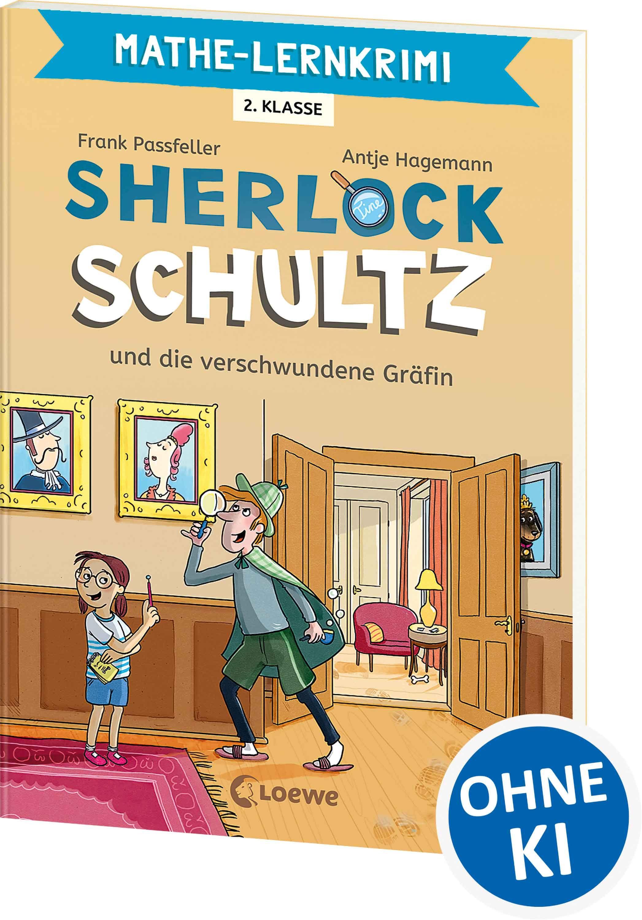 Vorderes Coverbild Mathe-Lernkrimi - Sherlock Schultz und die verschwundene Gräfin