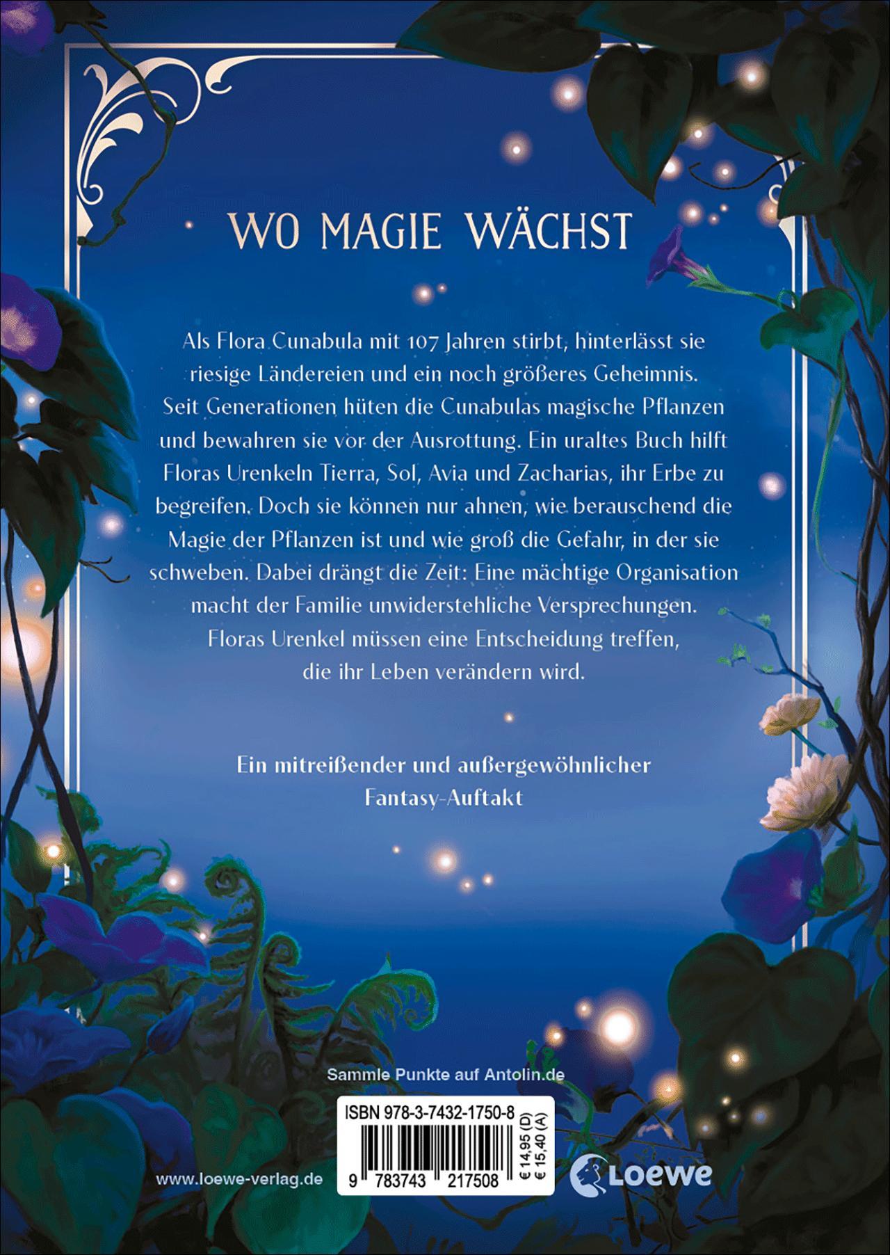 Rückseitencover Flora Magica (Band 1) - Das Geheimnis der Nachtschatten
