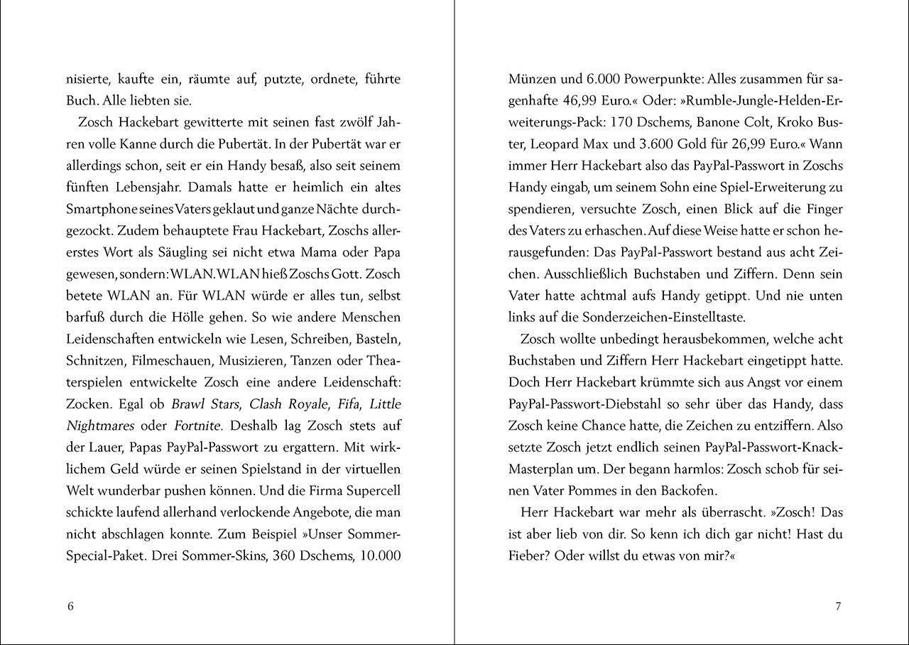Beispielinhalt (Bild) Crazy Family (Band 3) - Die Hackebarts greifen an!