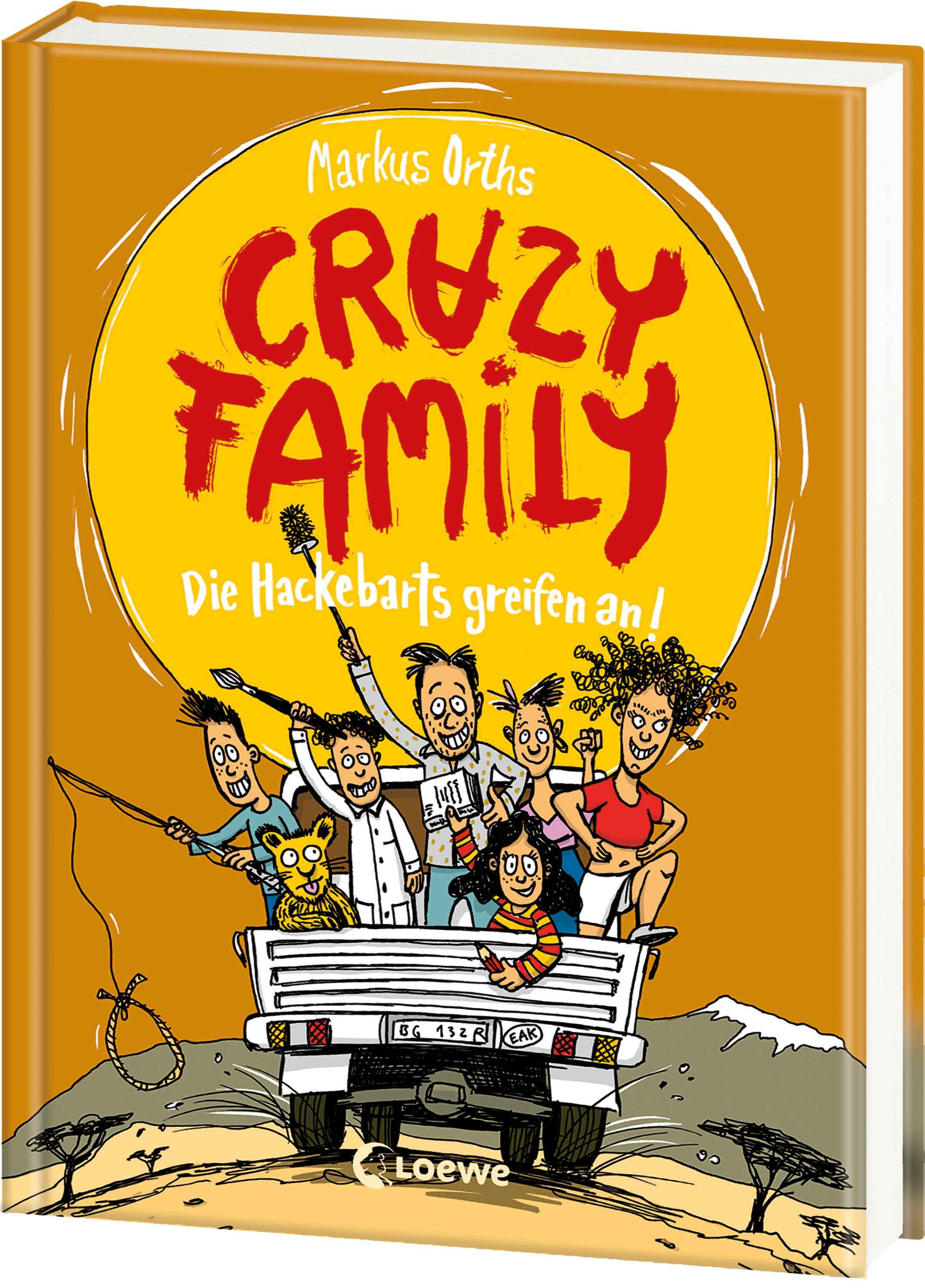 Vorderes Coverbild Crazy Family (Band 3) - Die Hackebarts greifen an!