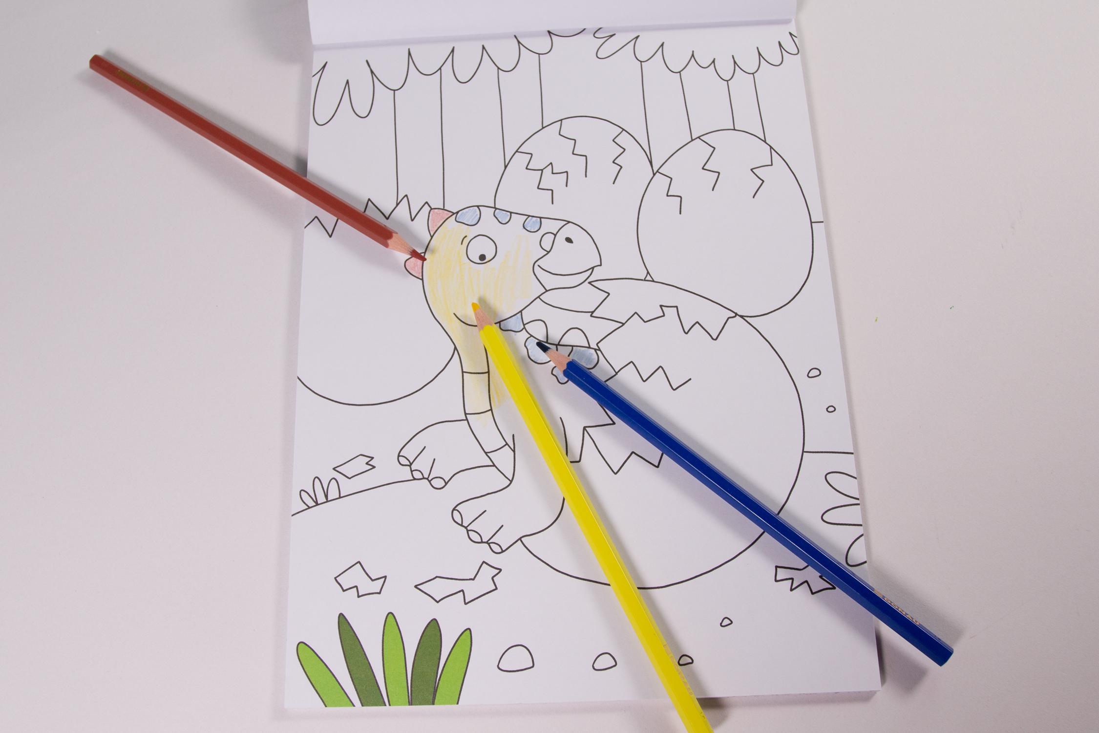 Beispielinhalt (Bild) Meine Dino-Welt - Malblock