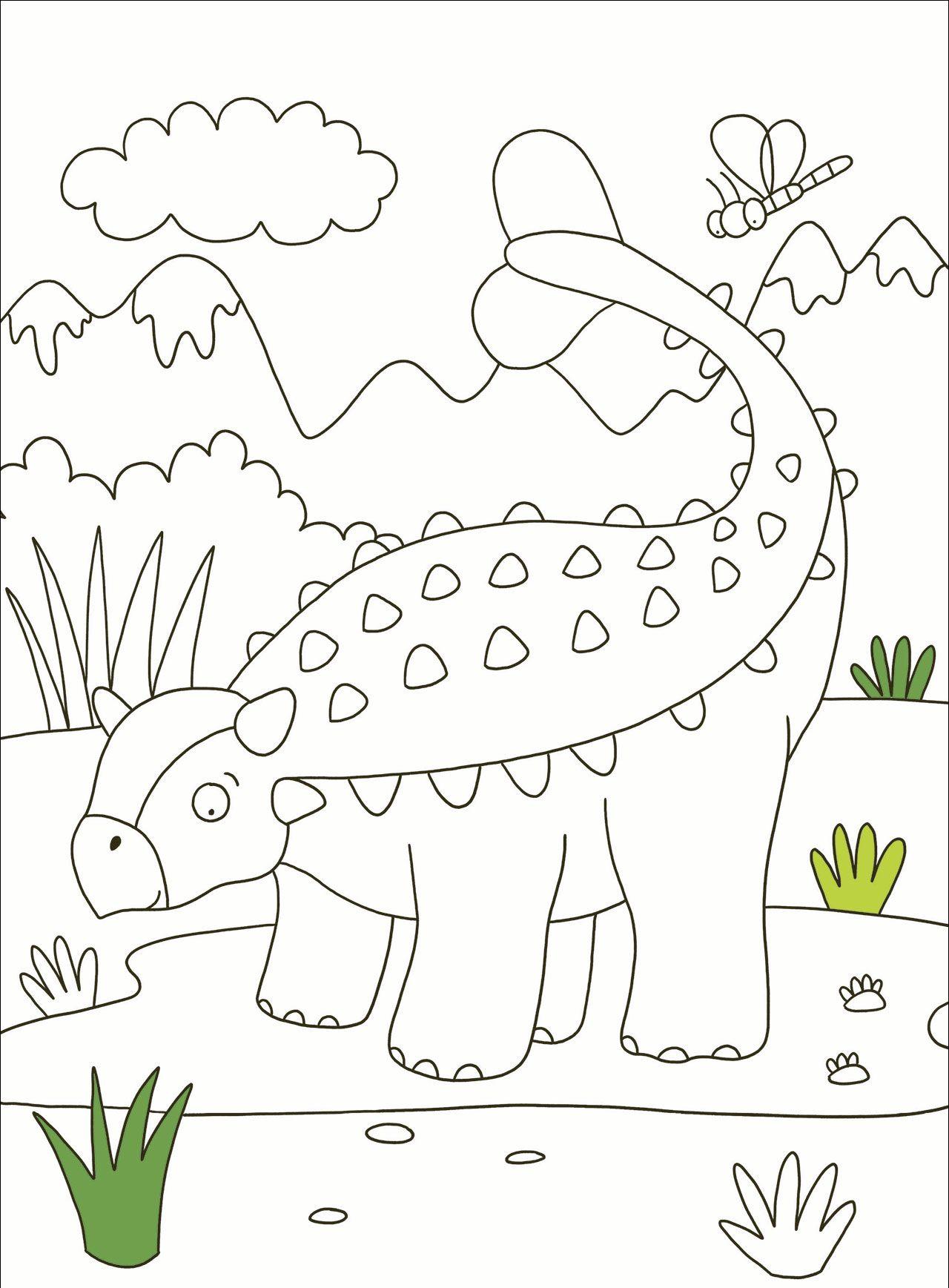 Beispielinhalt (Bild) Meine Dino-Welt - Malblock