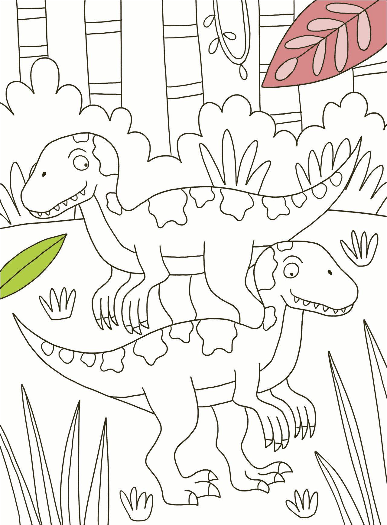 Beispielinhalt (Bild) Meine Dino-Welt - Malblock