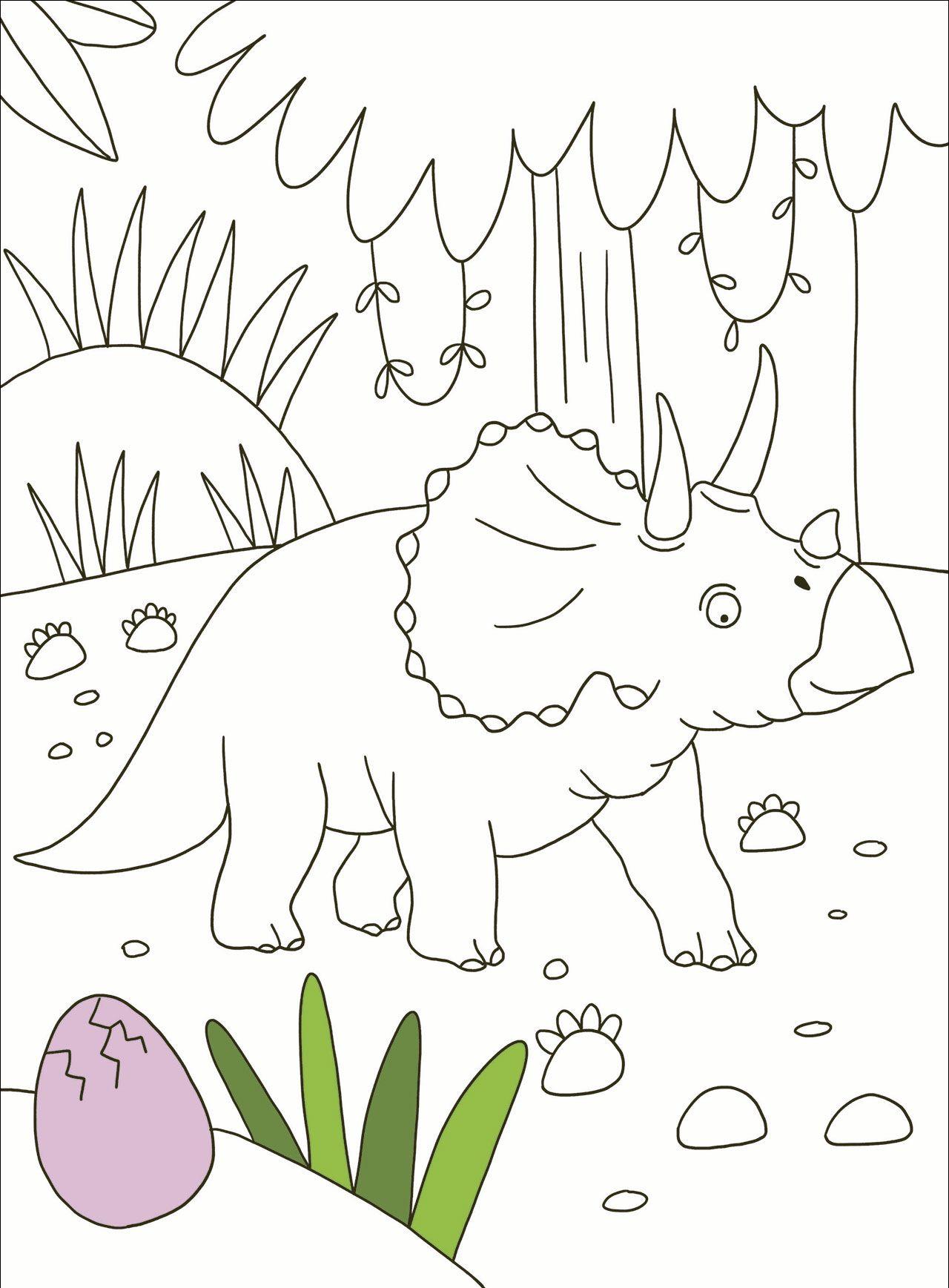 Beispielinhalt (Bild) Meine Dino-Welt - Malblock