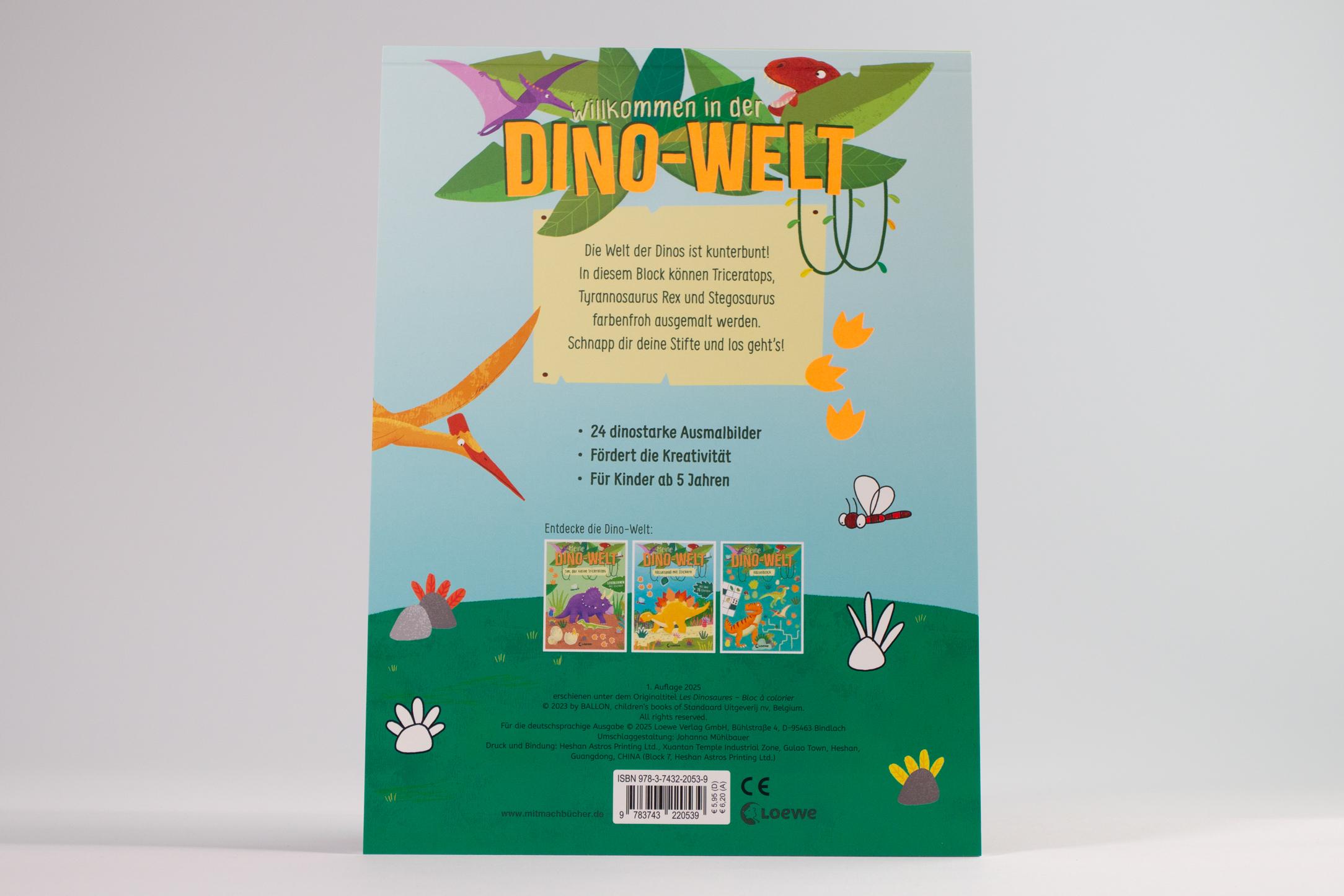 Beispielinhalt (Bild) Meine Dino-Welt - Malblock