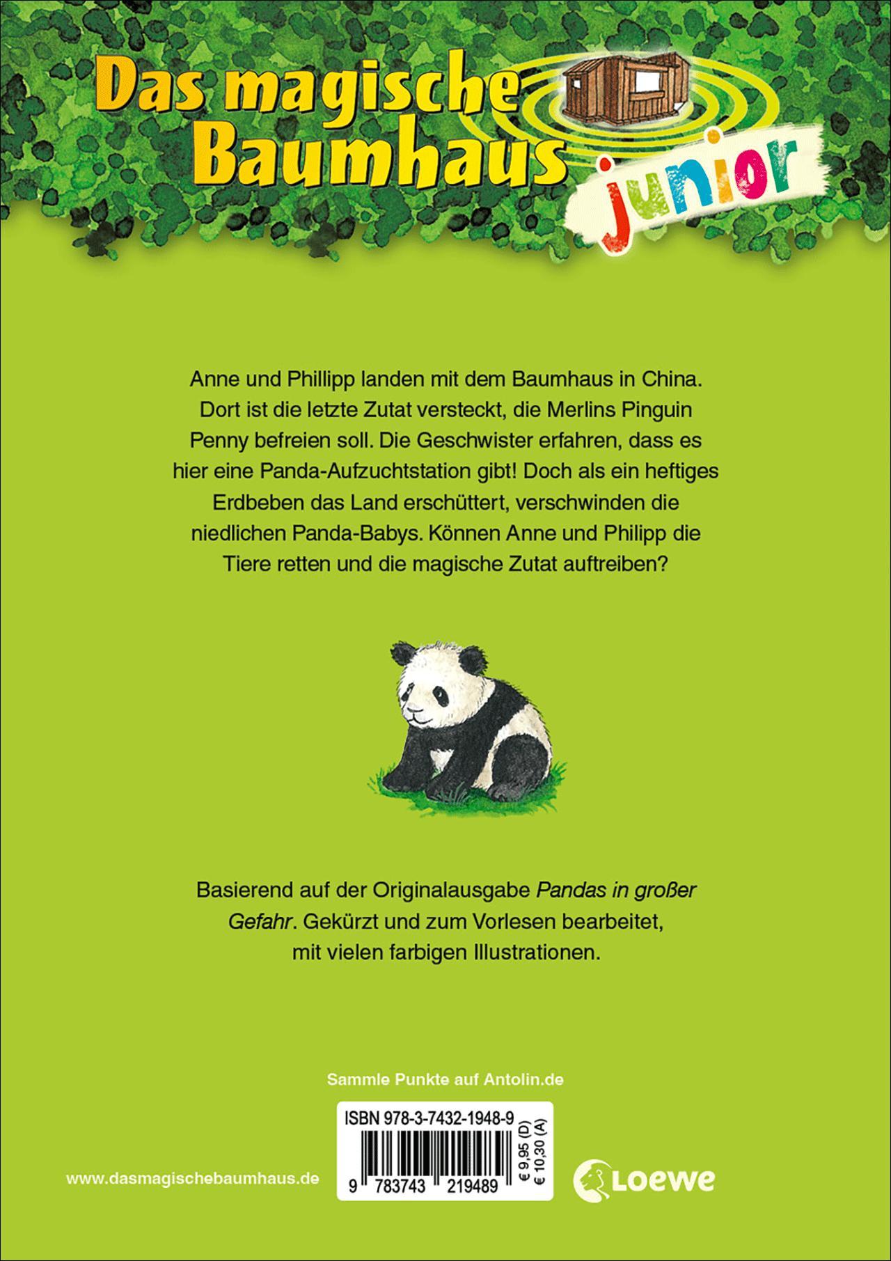 Rückseitencover Das magische Baumhaus junior (Band 41) - Rettung für die Panda-Babys