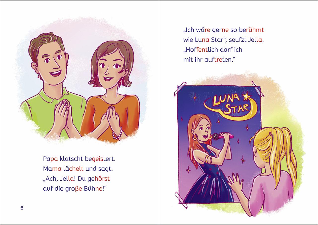 Beispielinhalt (Bild) Leselöwen 1. Klasse - Plötzlich berühmt