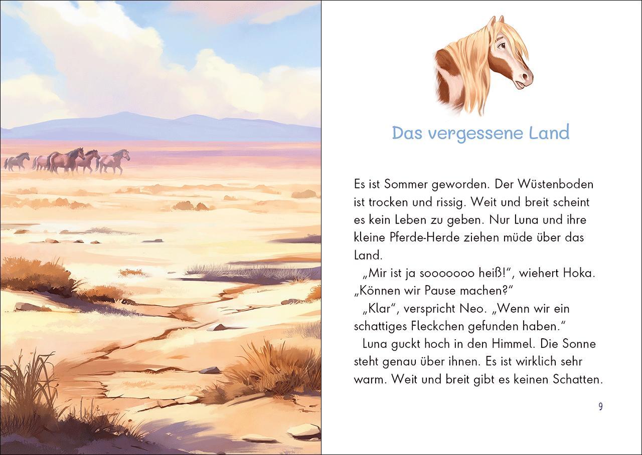 Beispielinhalt (Bild) Wildpferde - mutig und frei (Band 5) - Rauch über der Prärie